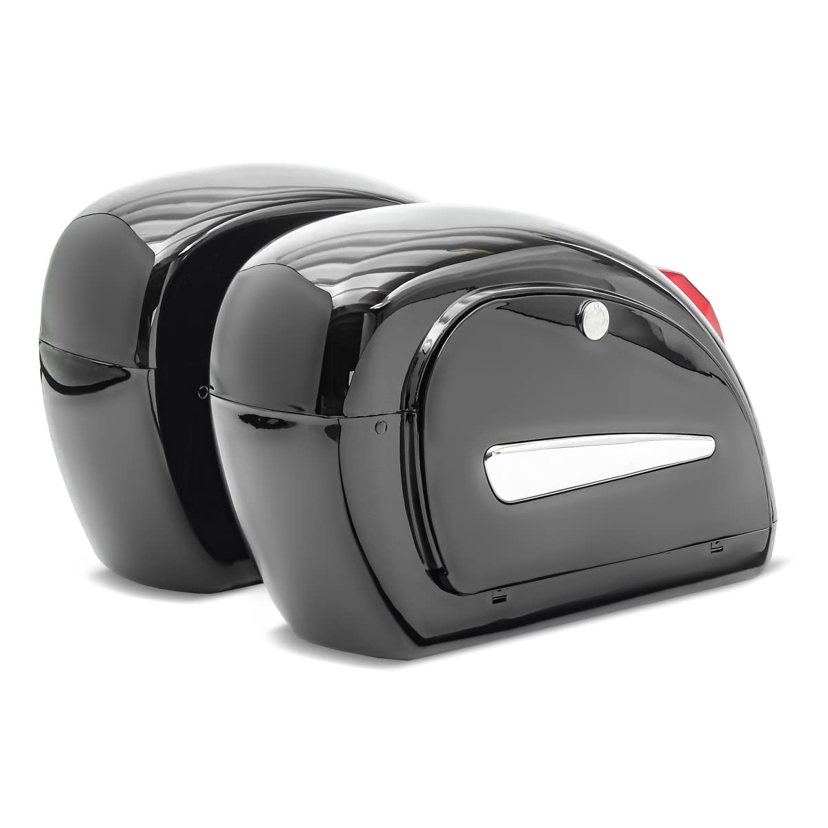 Premium Hard Saddlebags 18L with Mounting Kit - Waterproof Motorcycle Luggage for Cruiser CB43012 | Durable Storage for Long Rides, Road Trips & Daily Commutes