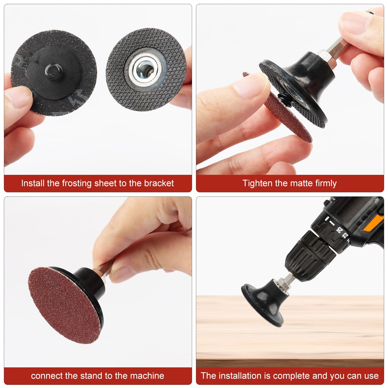 2 Inch Sanding Discs 100 Pack - 60 Grit Quick Change Sanding Discs for Die Grinder - Surface Prep, Strip, Grind, Finish, Burr & Rust Paint Removal - Ideal for Woodworking, Metal Polishing & Automotive Repair