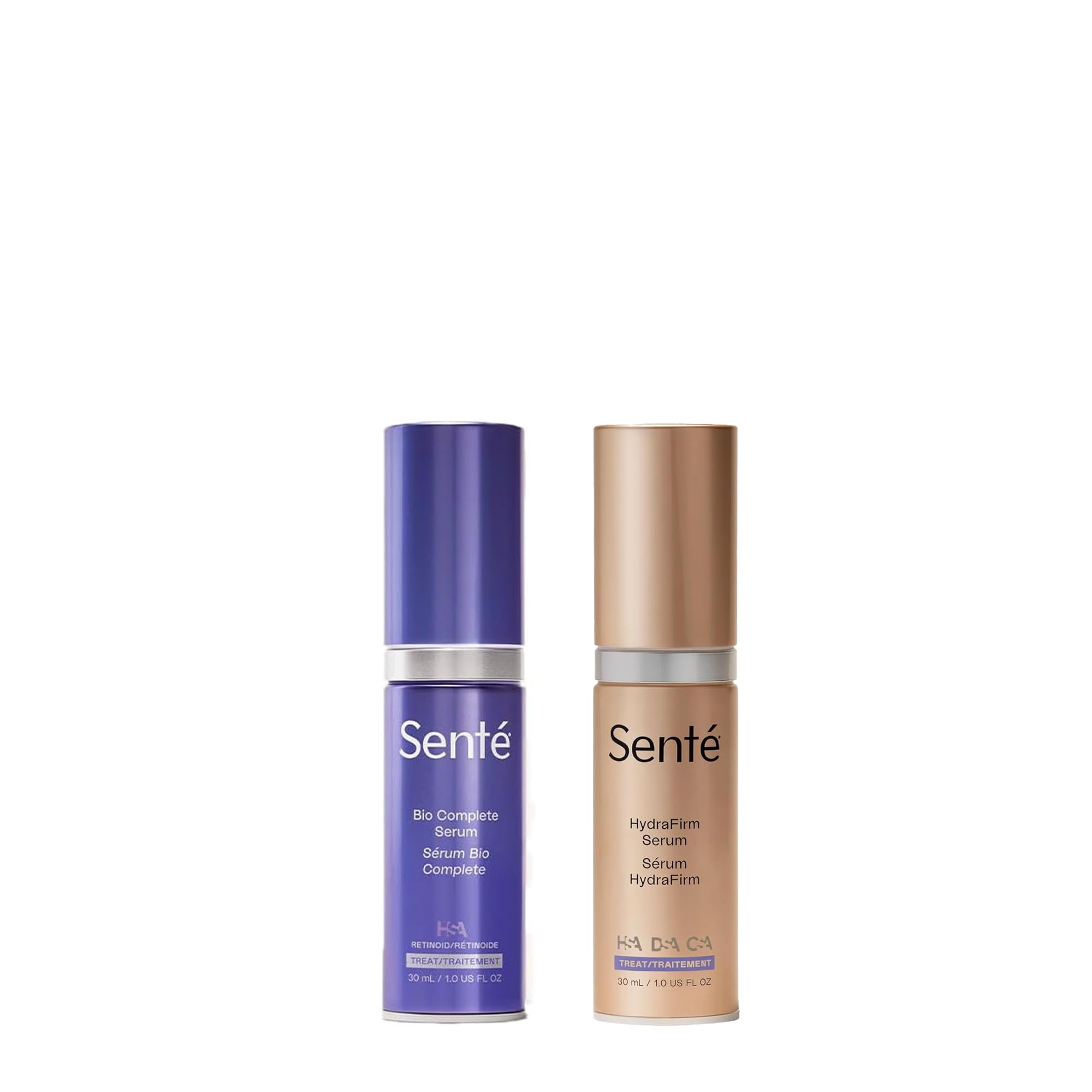Bio Complete Serum & HydraFirm Serum Set - Gentle Vitamin A Serum for Smoother Skin, Skin Firming Serum for Even Tone & Radiant Glow | Anti-Aging Skincare Routine for Day & Night Use