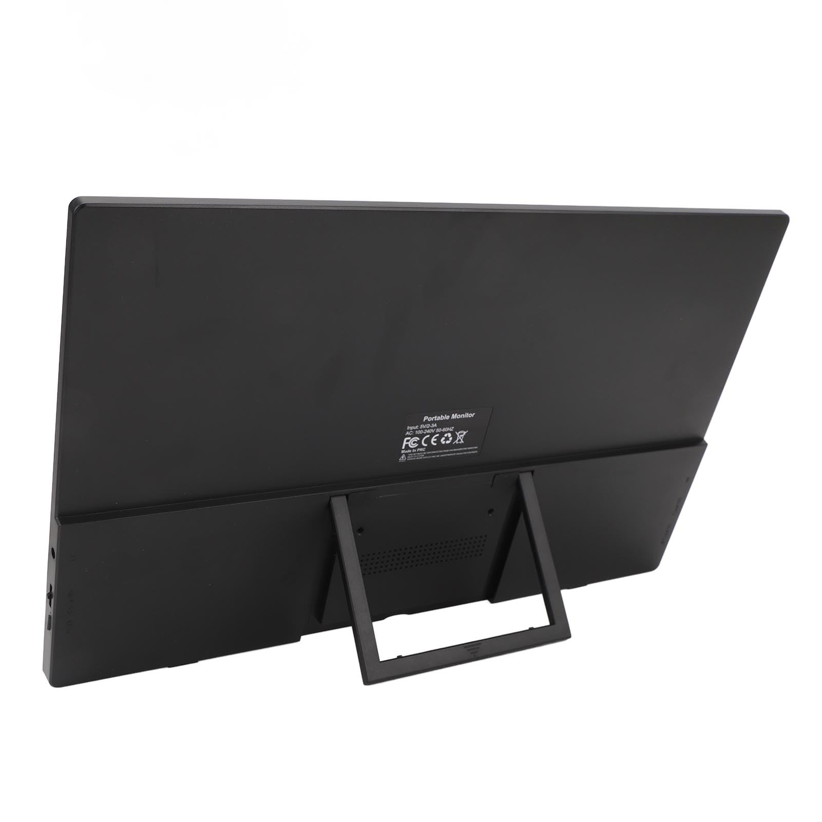 15.6 Inch Denash Portable Monitor with 178° Viewing Angle, IPS Display & 3D Stereo Audio - Second External Screen for Laptop, Phone, PC - Perfect for Work, Gaming & Travel