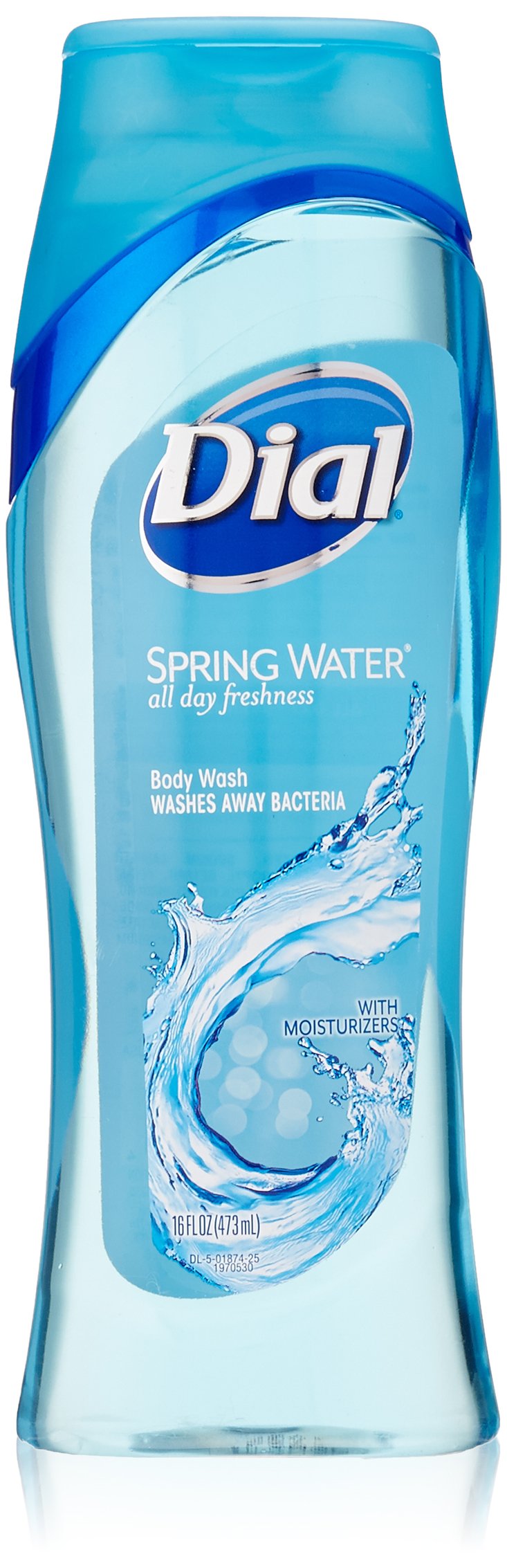 Dial Moisturizing Body Wash with Spring Water - 16 oz (Pack of 3) | Hydrating Shower Gel for Dry Skin, Daily Cleansing & Relaxation