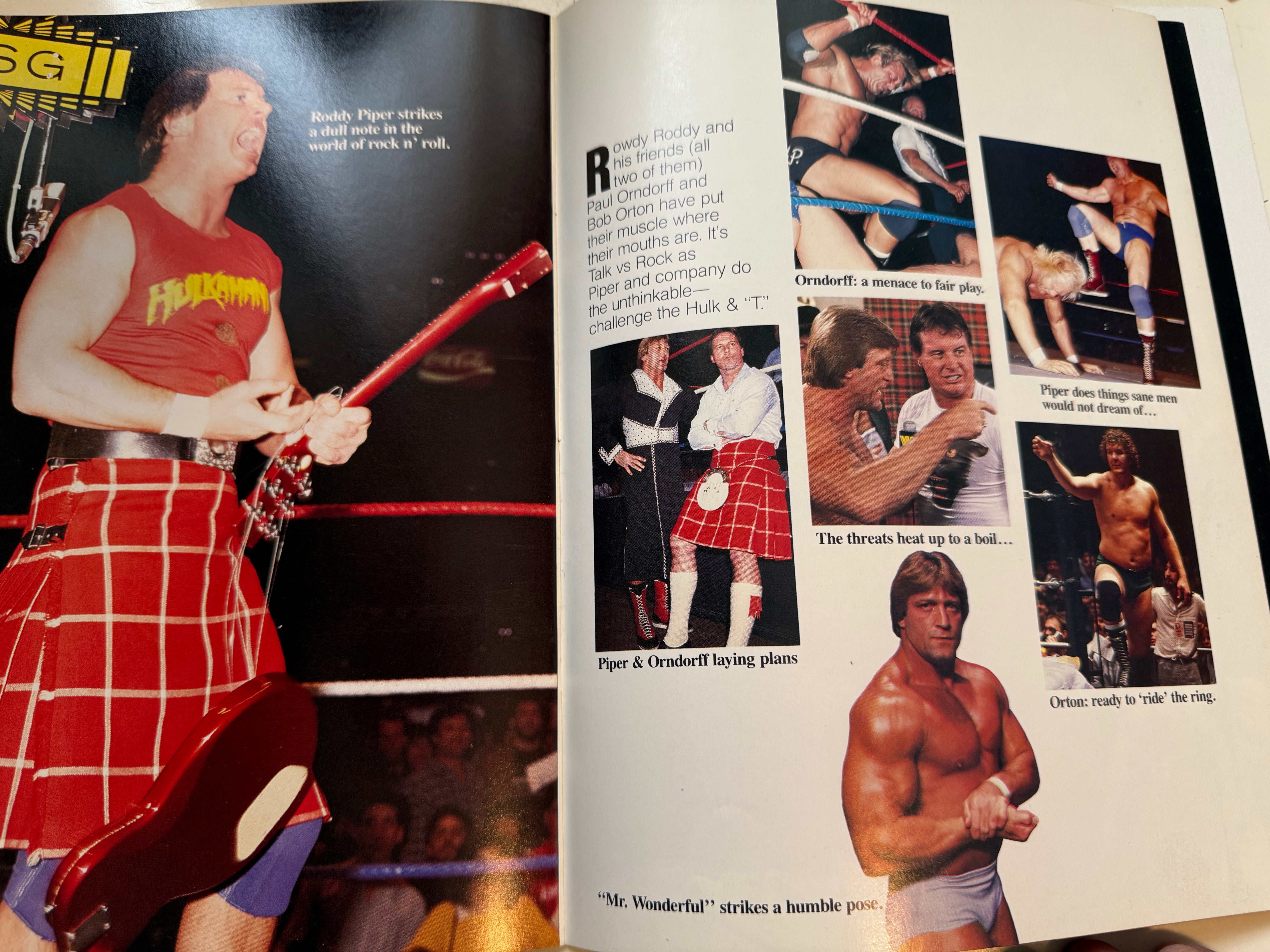 Vintage 1985 WrestleMania Collectible - Rare Original First Edition Program with Authentic Ticket | Wrestling Memorabilia for Fans & Collectors | Perfect for Display, Gifts, and Sports Memorabilia Collections