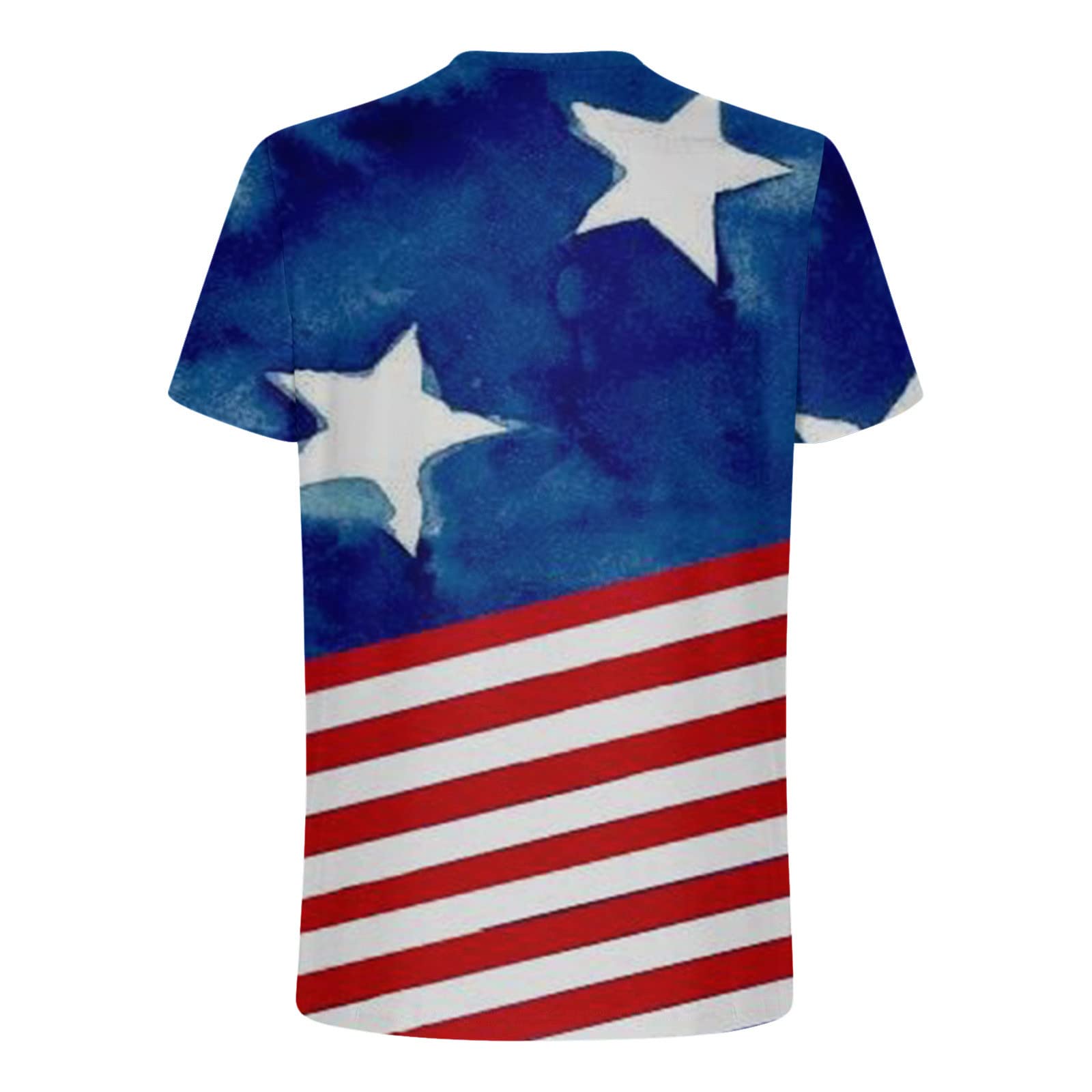 2024 Men's American Flag Graphic T-Shirt - Patriotic 4th of July Short Sleeve Tee - Comfortable Summer Top for BBQ, Beach & Independence Day Celebrations