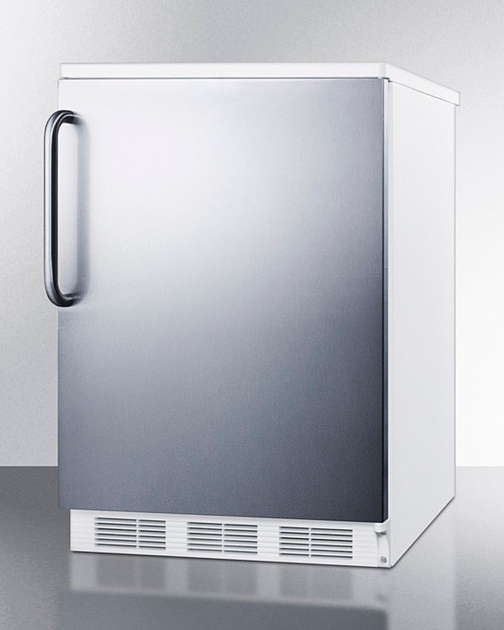 Accucold 24-Inch Wide All Refrigerator with Towel Bar Handle - FF6WSSTB - Perfect for Home, Office, or Commercial Use