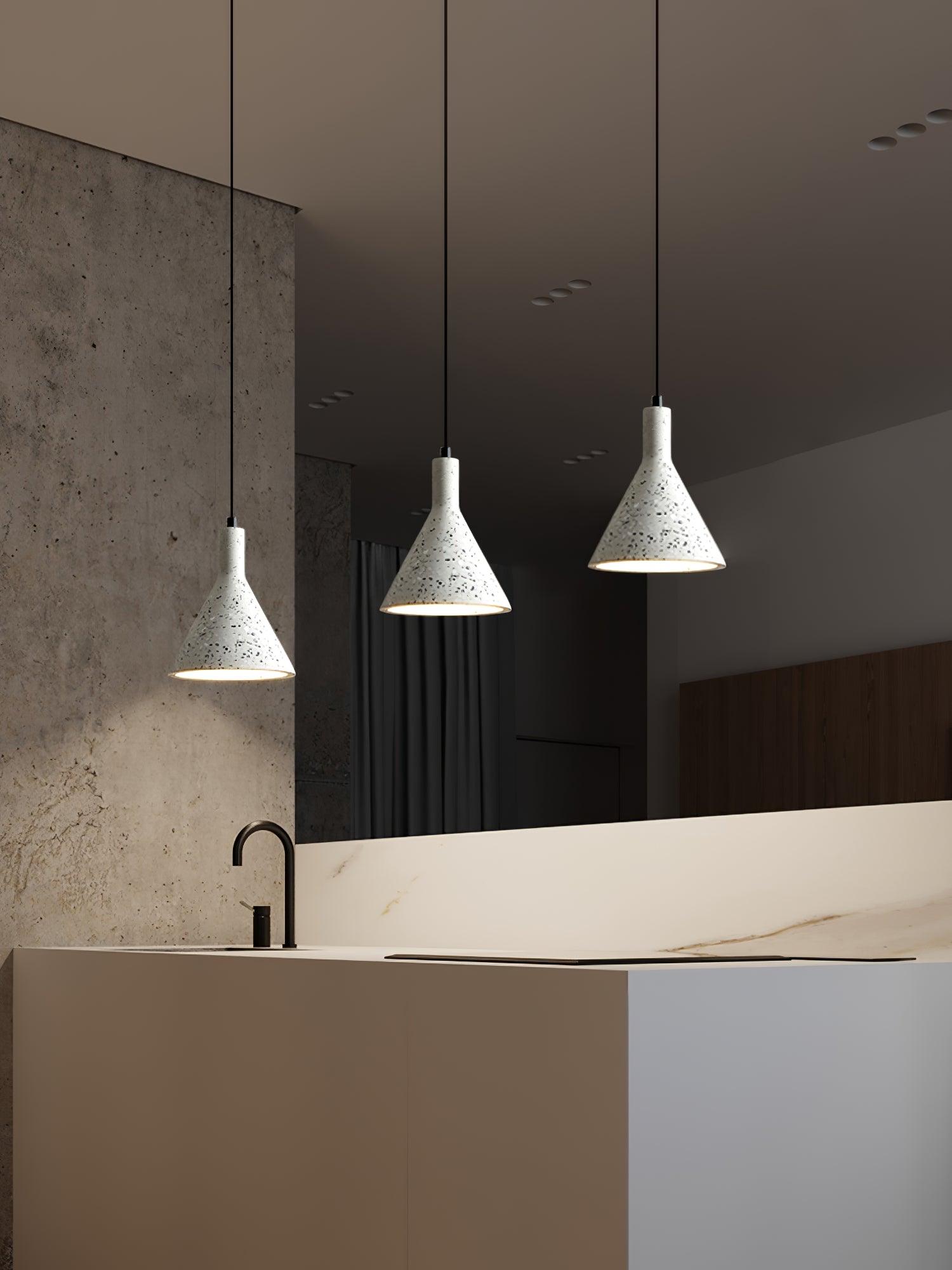 Modern Lastri Pendant Light - Vintage Industrial Style Hanging Fixture for Kitchen Island, Dining Room & Bedroom Lighting - Adjustable Height & Dimmable LED Bulb Included