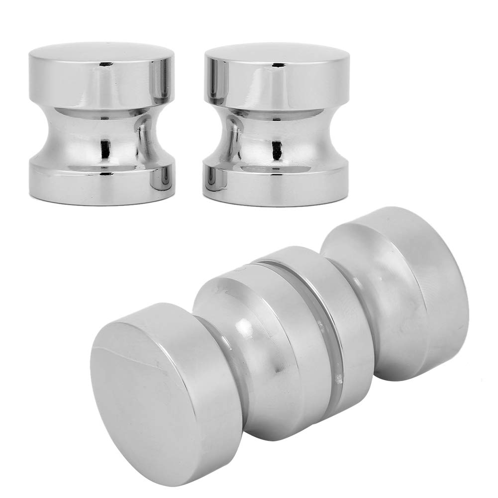 Glass Door Handle - Single Hole Bathroom Door Knob Hardware for Shower, Showcase & Cabinet - Durable Zinc Alloy Construction for Home & Commercial Use