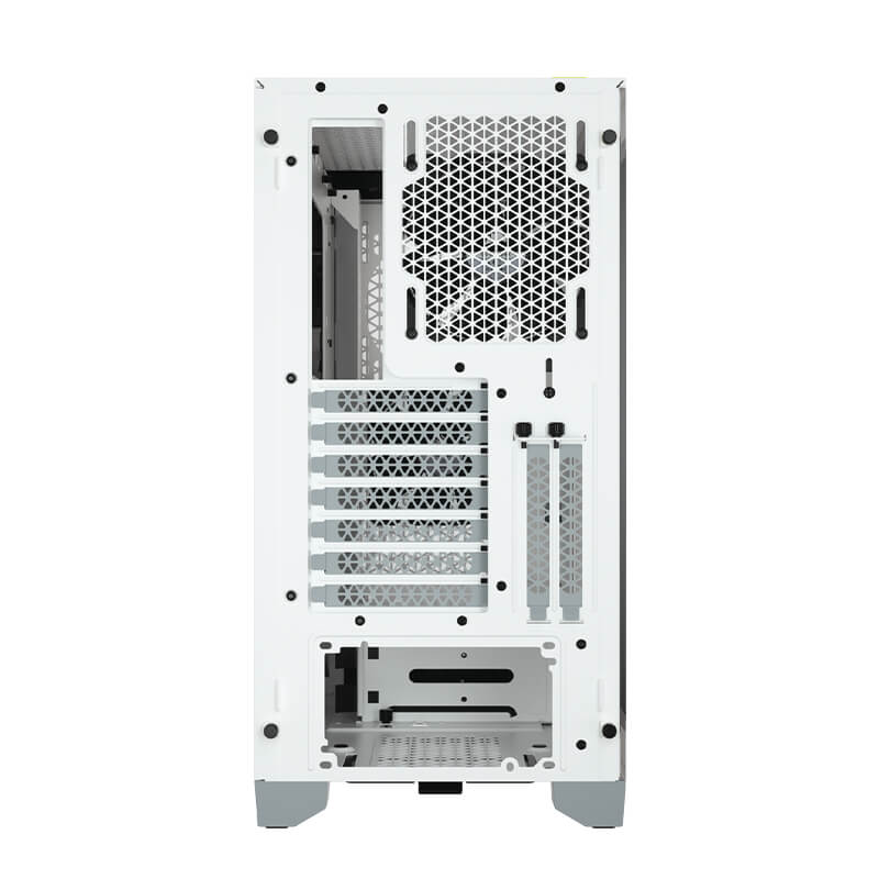 Corsair 4000D Airflow Tempered Glass Mid Tower ATX PC Case - White | High Airflow Design, Cable Management | Perfect for Gaming & Workstation Builds