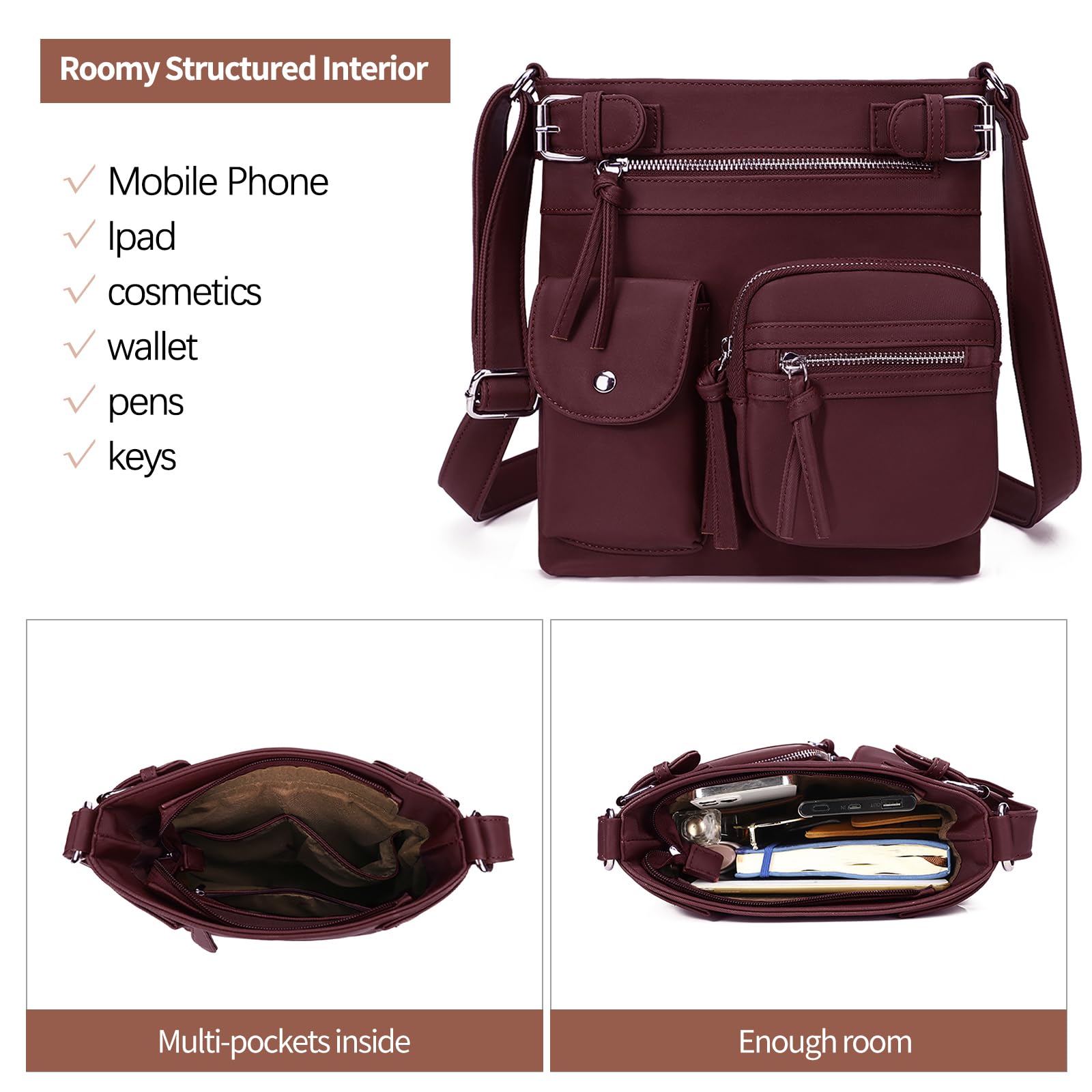 Stylish KL928 Small Crossbody Bag for Women - Fashion Shoulder Handbag Purse Perfect for Work, Travel & Everyday Use