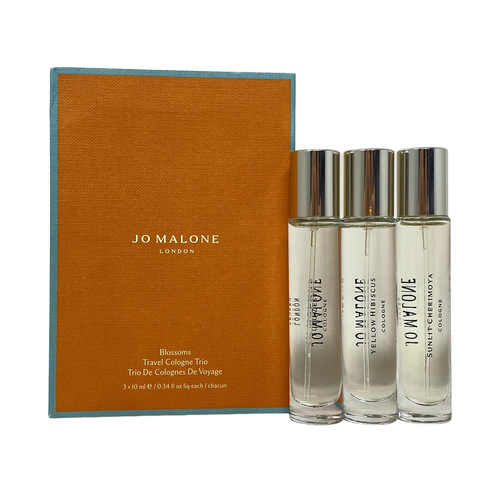 Jo Malone London Blossoms Travel Cologne Trio Set - 3 Mini Perfume Bottles (0.3 oz each) for Women, Luxury Floral Fragrance Gift Set - Perfect for Travel, Gifts & Everyday Elegance