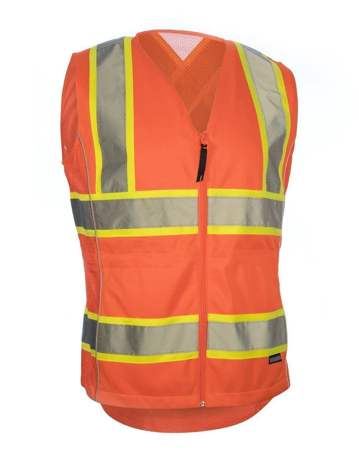 FORCEFIELD Women's High Visibility Safety Vest Reflective 022 TV66 - Perfect for Construction, Road Work & Outdoor Safety