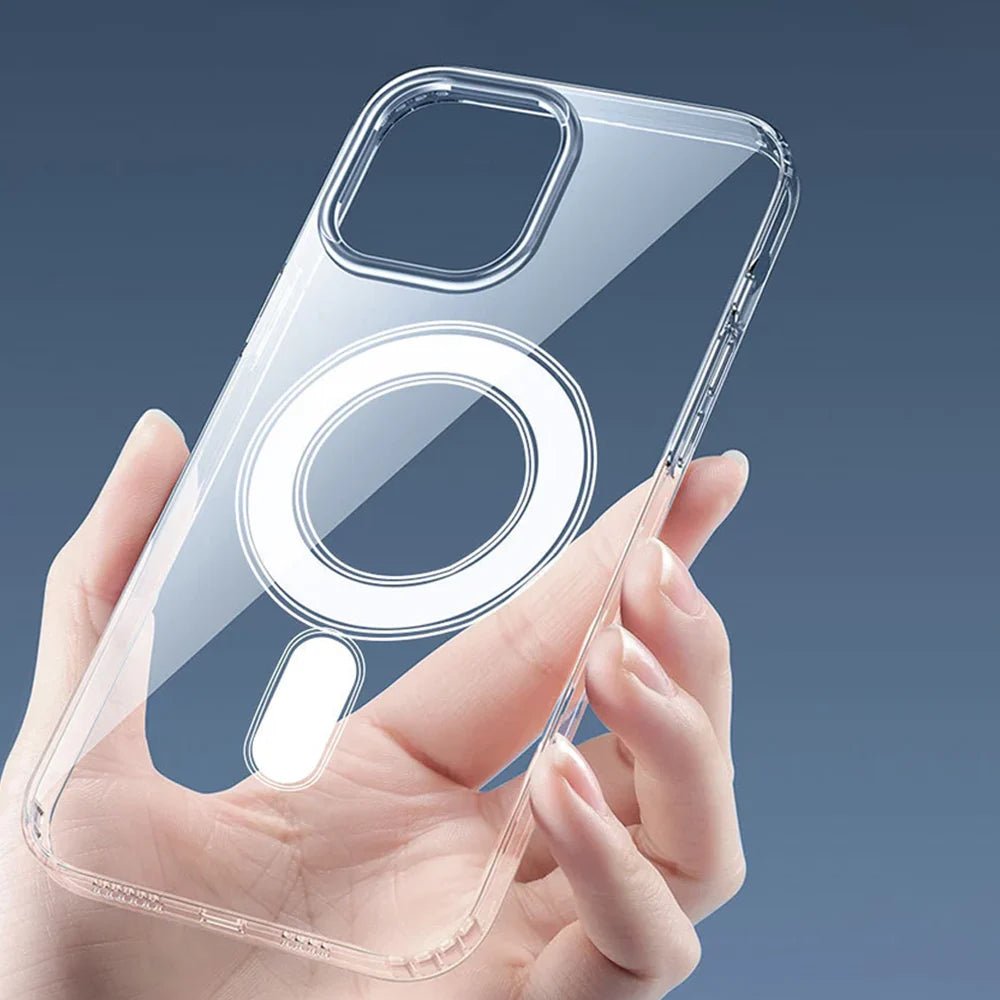 CrystalShield MagSafe iPhone Case - Ultra Clear Protective Cover with Strong Magnetic Grip for iPhone 13/14/15 Pro Max - Perfect for Everyday Use, Travel & Wireless Charging