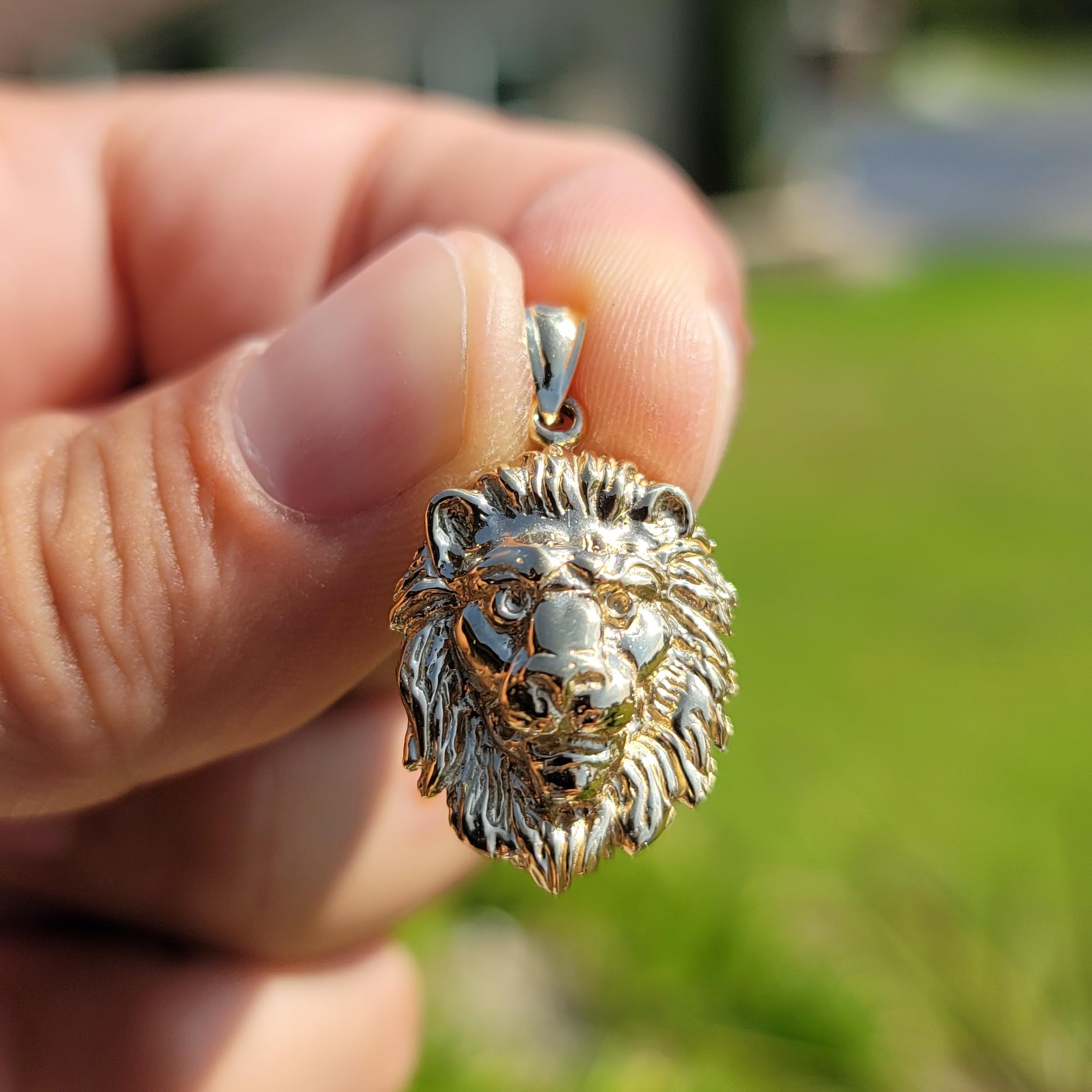 14K White Gold Lion Head Lever Back Earrings for Women | Handmade in USA | Elegant Jewelry Gift for Birthday, Anniversary & Special Occasions