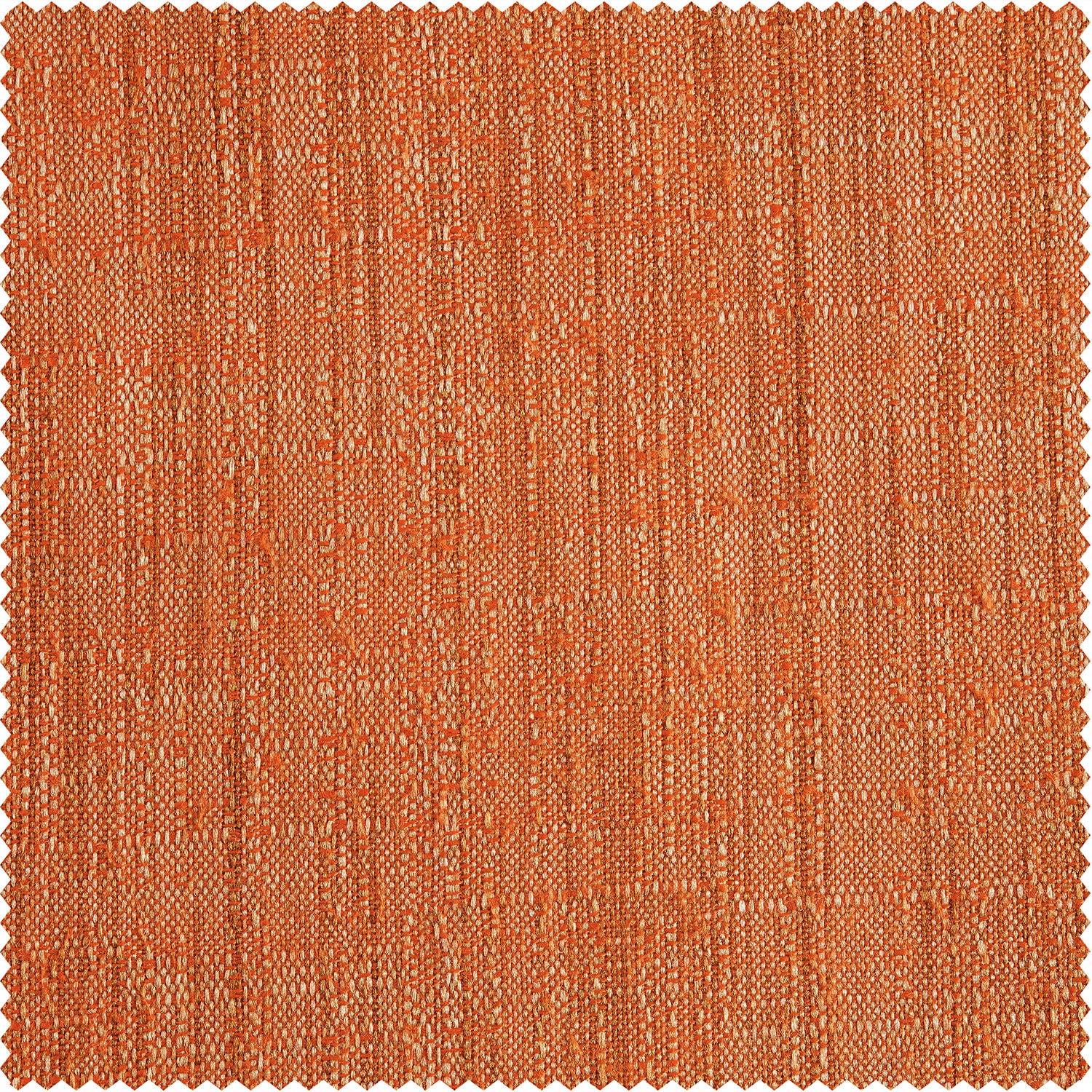 Orange Rustic Linen Weave Fabric Swatch - Premium Home Decor Textile for DIY Upholstery, Pillow Covers & Craft Projects