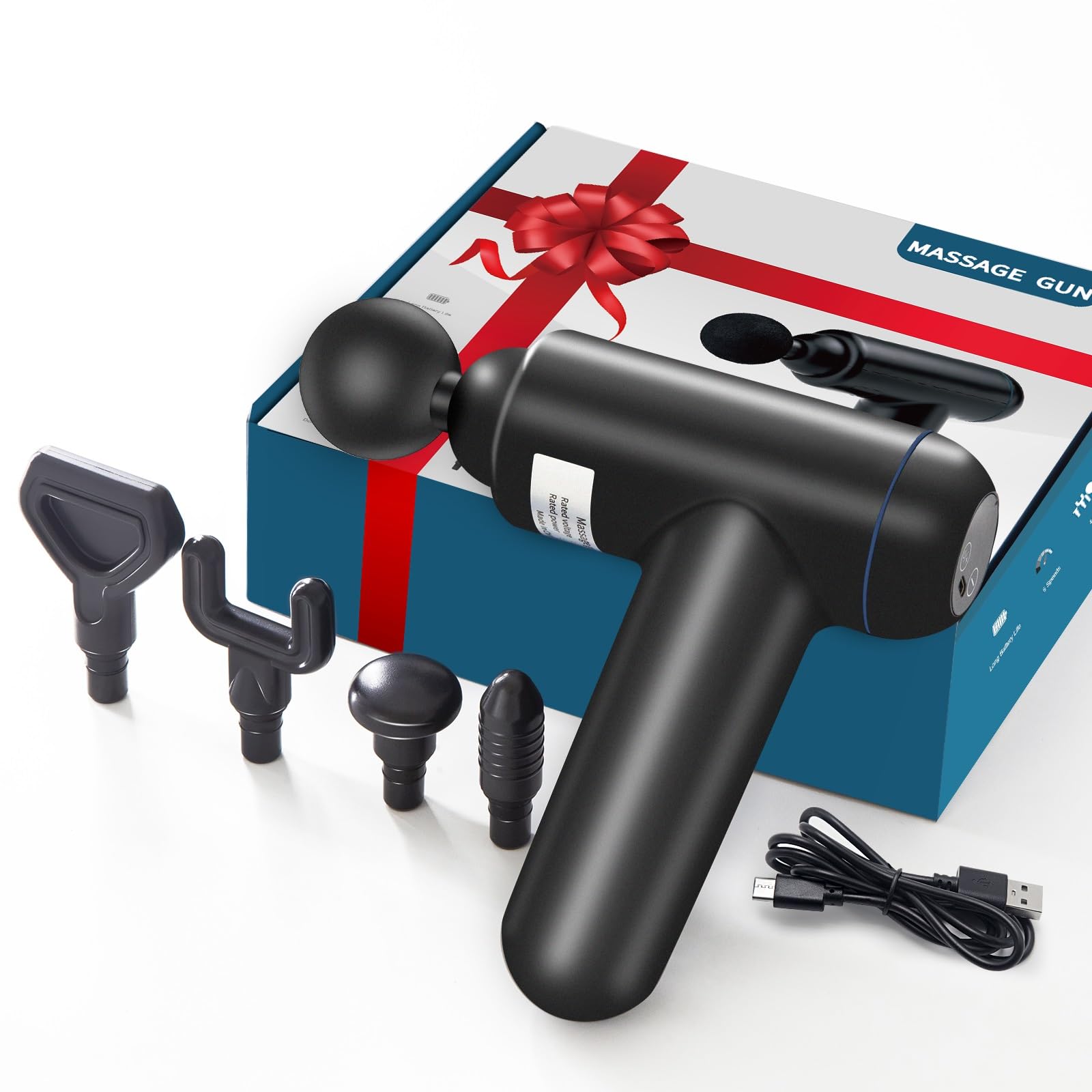 **Deep Tissue Massage Gun - Electric Percussion Muscle Massager for Neck, Back, Leg & Shoulder Pain Relief - Handheld Sports Recovery Tool - Perfect Gift for Mother’s Day, Birthday (Men & Women) - Use After Workouts, Gym, or Relaxation at Home**