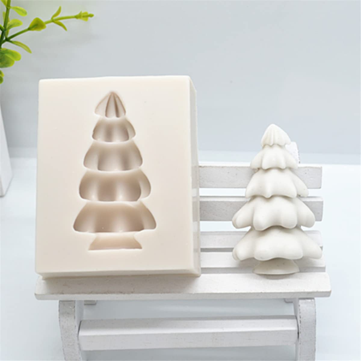3D Christmas Tree Silicone Molds for Resin, Fondant, Cake Decorating - DIY Holiday Baking Tools & Wedding Cake Decoration Accessories - Perfect for Christmas Crafts, Home Baking, and Party Desserts