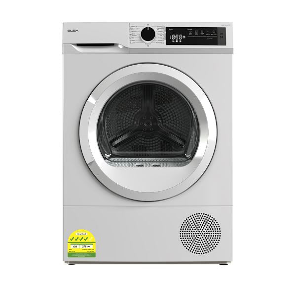 Elba EBD 781H VT 7kg Heat Pump Dryer & EWF 70120 WP 7kg Front Load Washer Combo - Energy Efficient Laundry Set for Home & Apartment Use