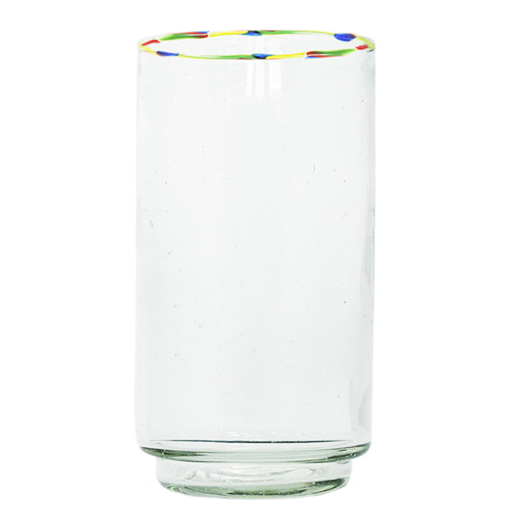 Premium Tall Multi Rim Stacking Glasses - Set of 4 Shatter-Resistant Drinking Cups for Cocktails, Beer & Iced Coffee - Perfect for Parties, Bars & Home Entertaining