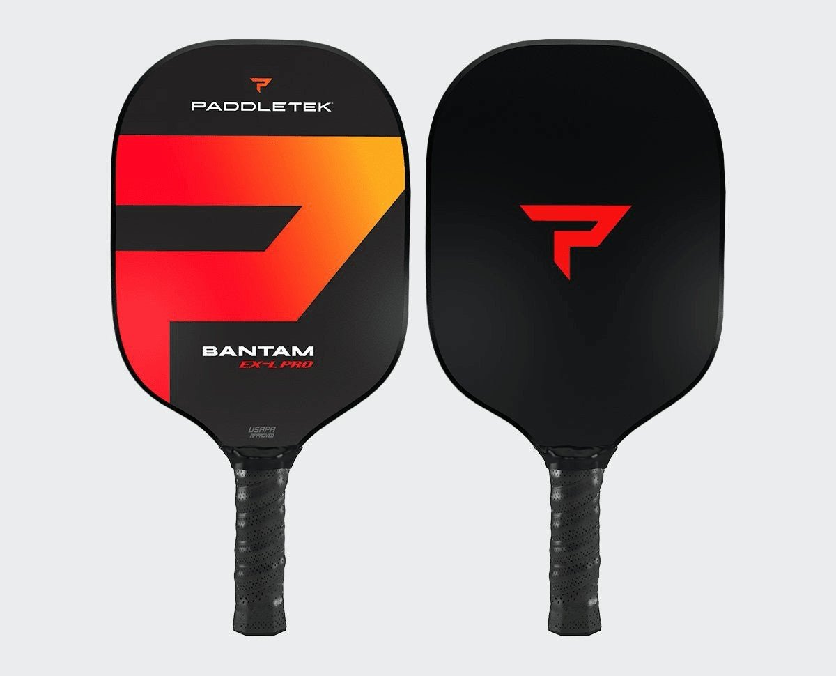 Paddletek Bantam EX L Pro Pickleball Paddle - Premium Carbon Fiber Paddle for Competitive Play & Tournaments | Perfect for Indoor & Outdoor Pickleball Games