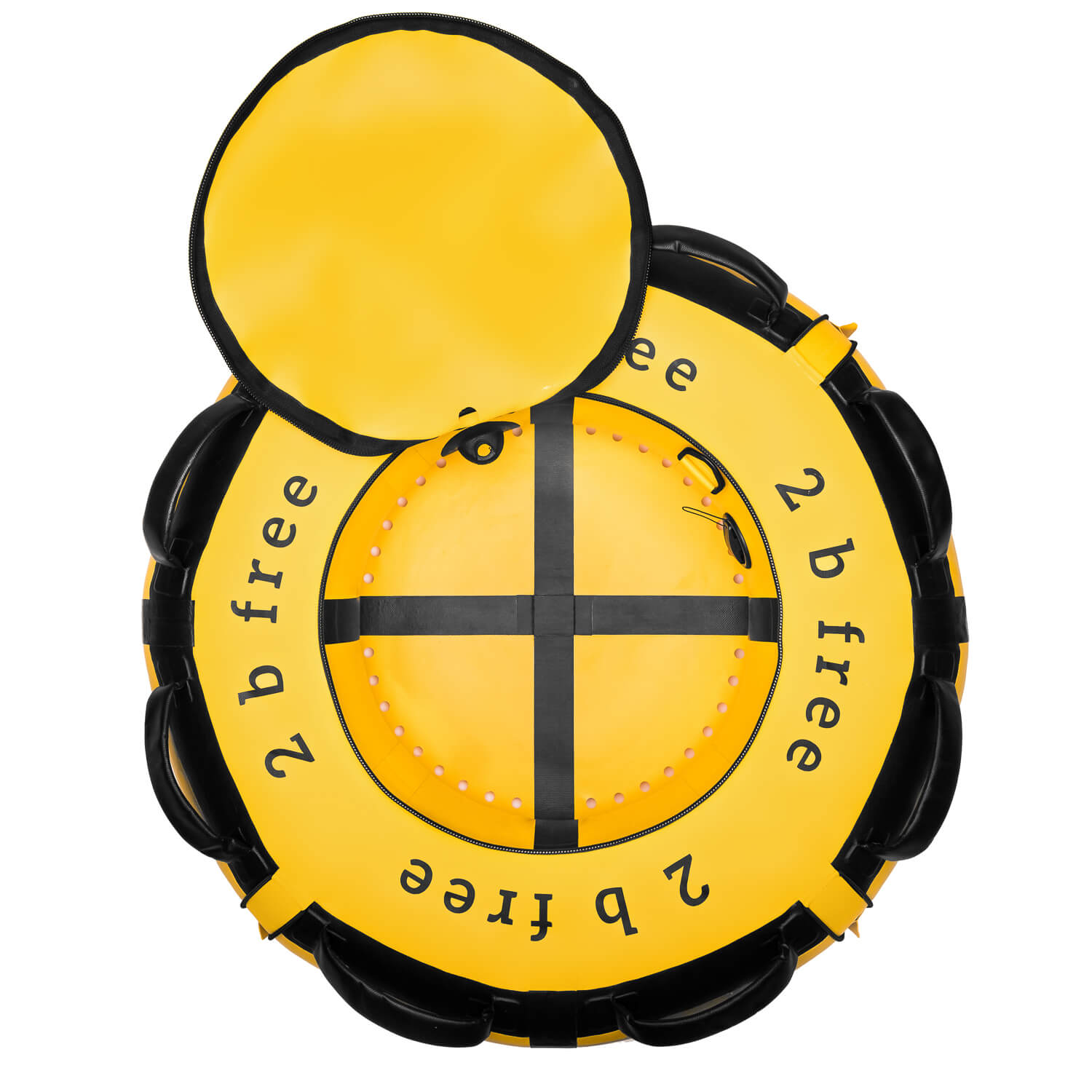 2BFREE Freediving Buoy - High Visibility Yellow Safety Float for Scuba Diving & Spearfishing - Perfect for Ocean, Lake & Open Water Adventures