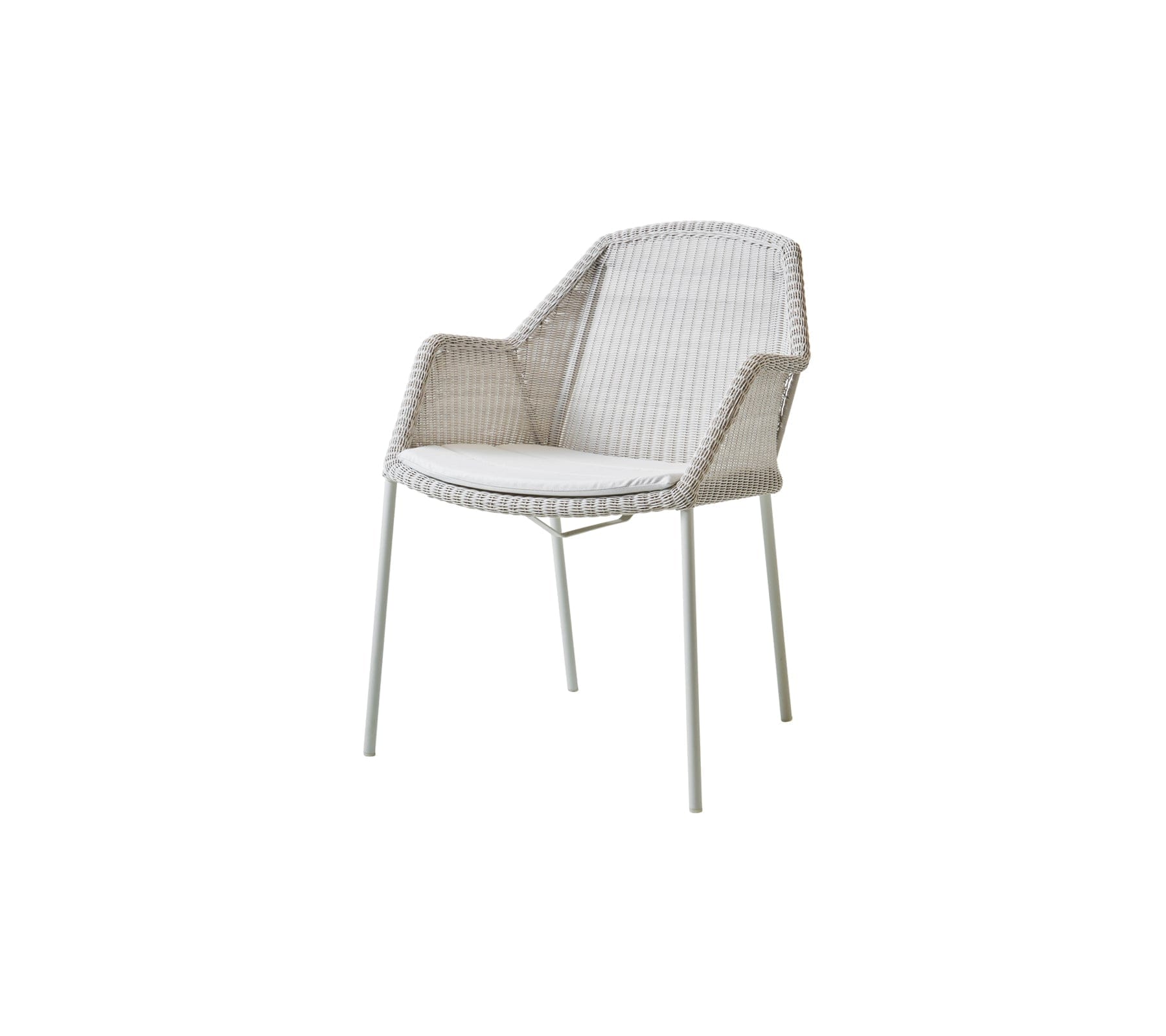Breeze Stackable Outdoor Dining Armchair Set of 2 - Weather-Resistant Patio Chairs for Backyard, Poolside & Garden Relaxation