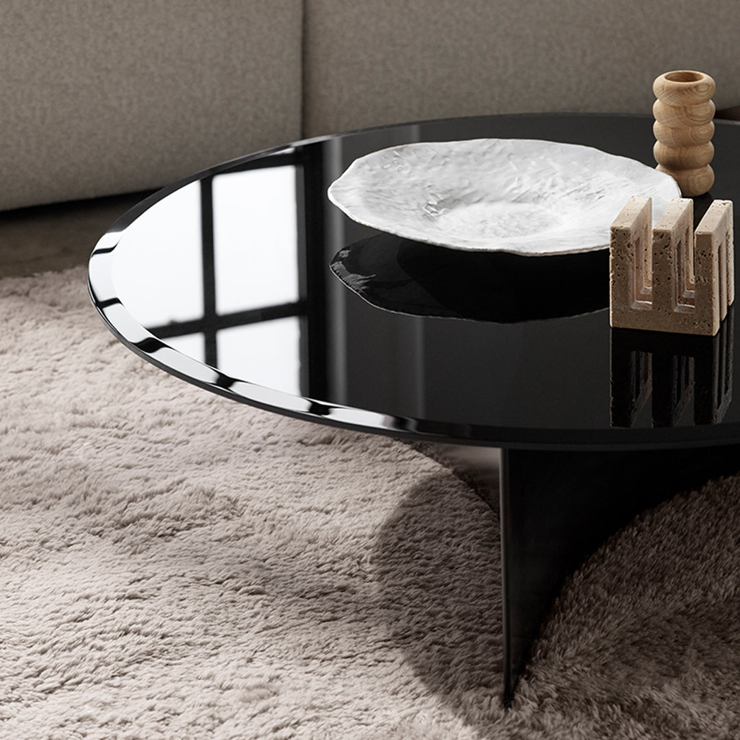 Modern Arc Coffee Table - Mid-Century Style Wooden Coffee Table for Living Room, Perfect for Home Decor & Small Spaces | Ideal for Coffee, Books & Living Room Essentials