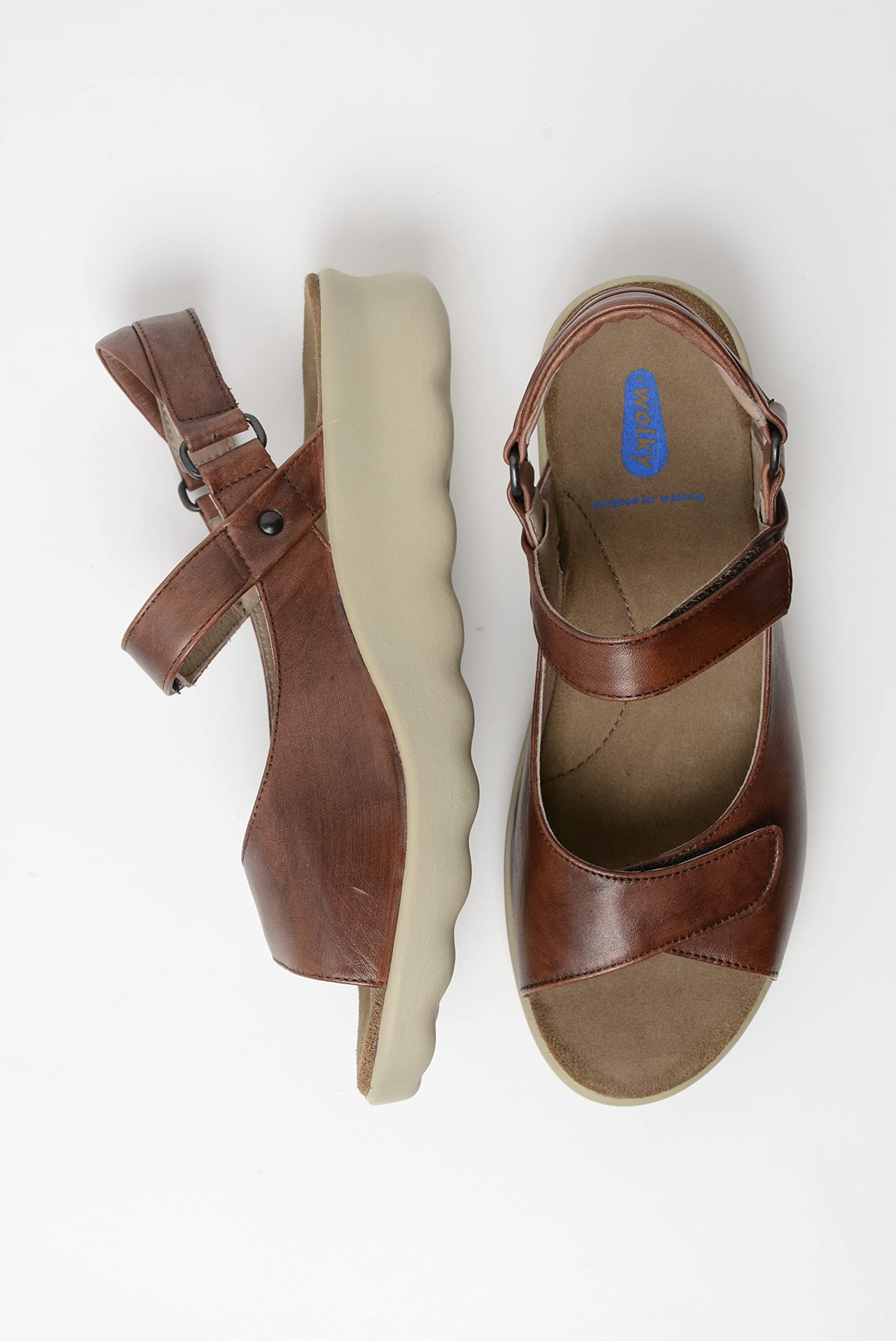 Wolky Women's Comfortable Flat Sandals - Lightweight Summer Walking Shoes for Beach, Travel & Casual Outfits