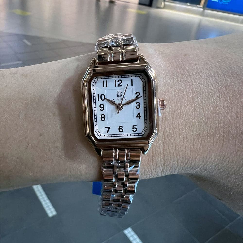 Elegant Analog Rose Gold Stainless Steel Women's Watch AB 6111 RG W - Perfect for Office, Party & Everyday Wear