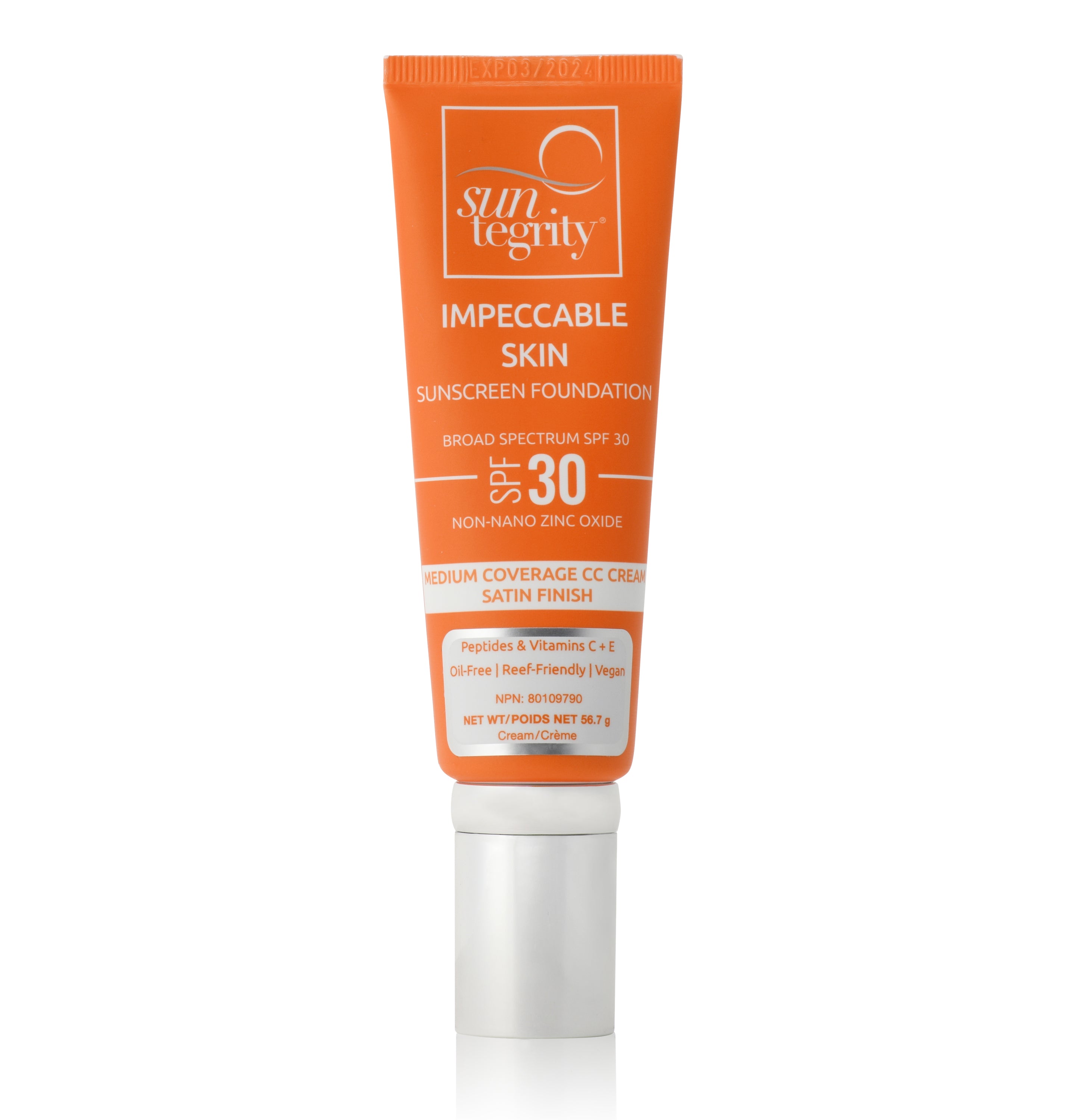 Impeccable Skin SPF 30 Sunscreen Lotion - Broad Spectrum UVA/UVB Protection, Lightweight & Non-Greasy Formula for Daily Face & Body Use | Perfect for Outdoor Activities, Beach & Everyday Sun Protection