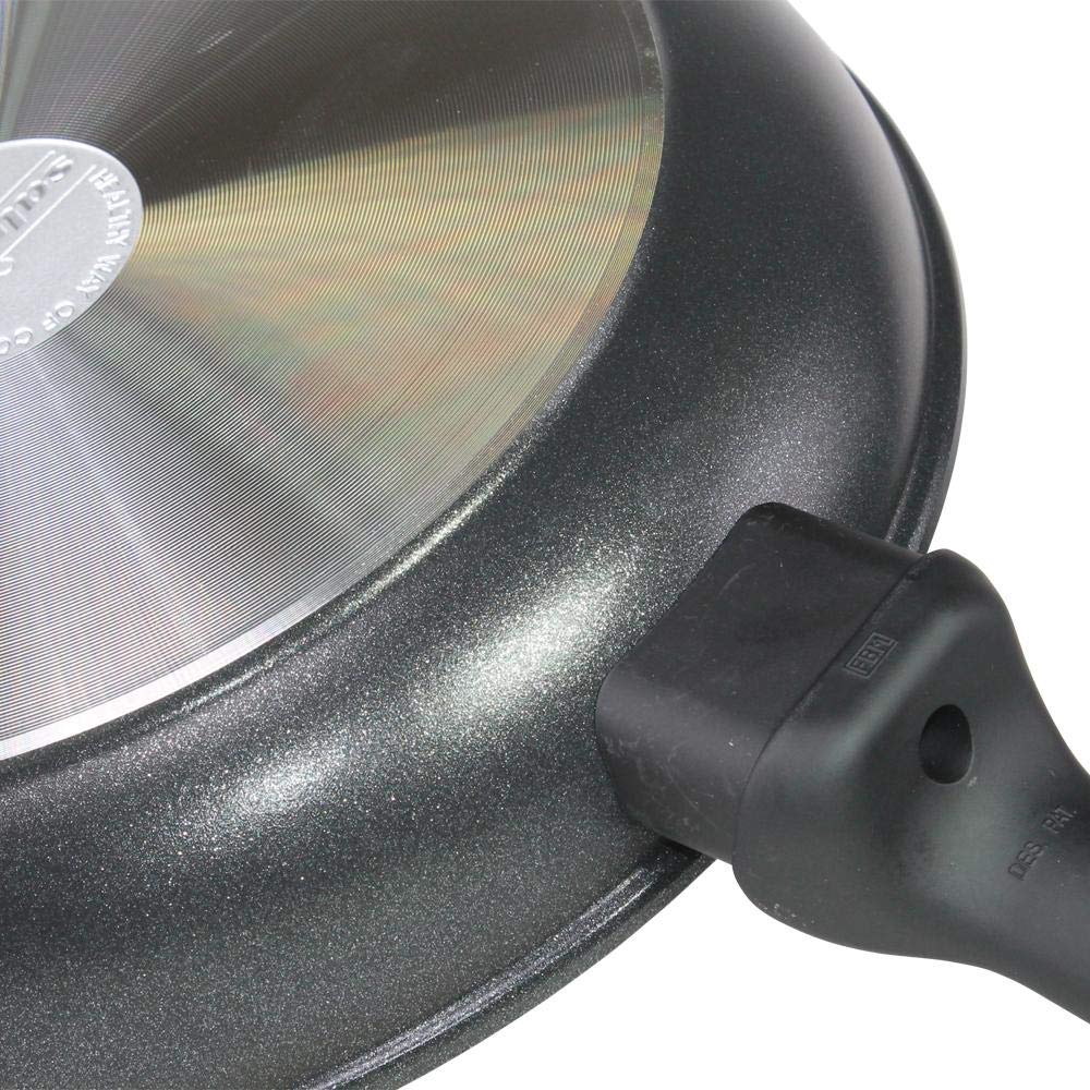 Zerocolor Non Stick 11 Inch Frying Pan - Black Skillet for Healthy Cooking | Perfect for Eggs, Pancakes & Stir Fry | Oven & Dishwasher Safe