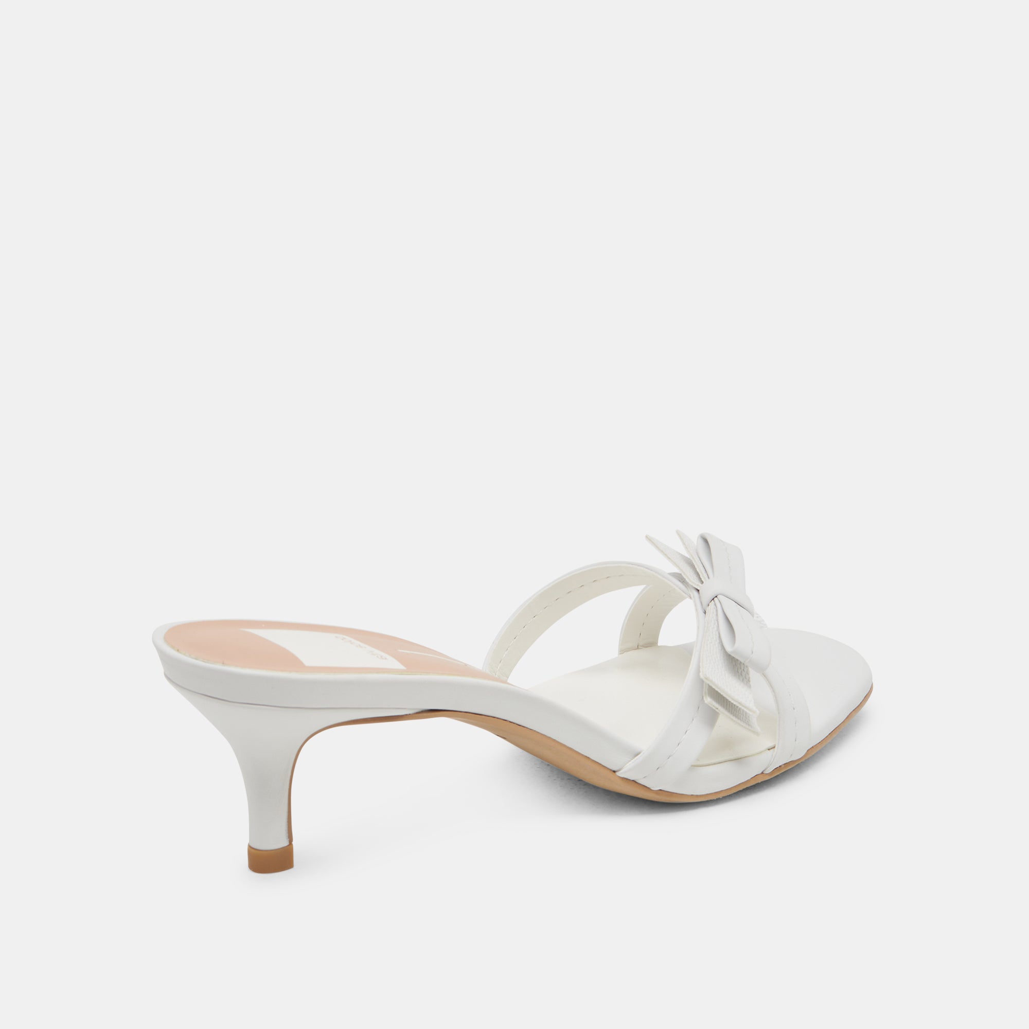 TERISA Women's White Leather Heels - Comfortable High Heel Pumps for Work, Party & Special Occasions
