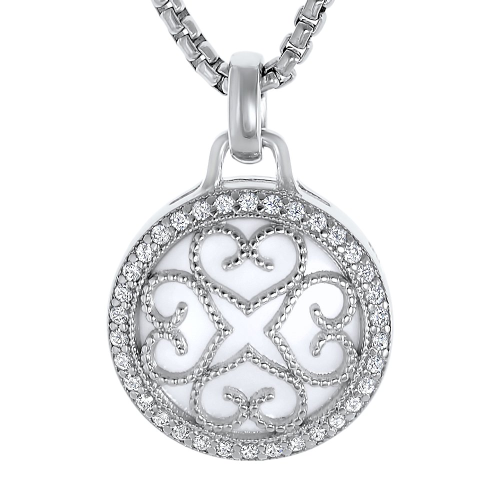 Heart Diamond Necklaces for Women - 18