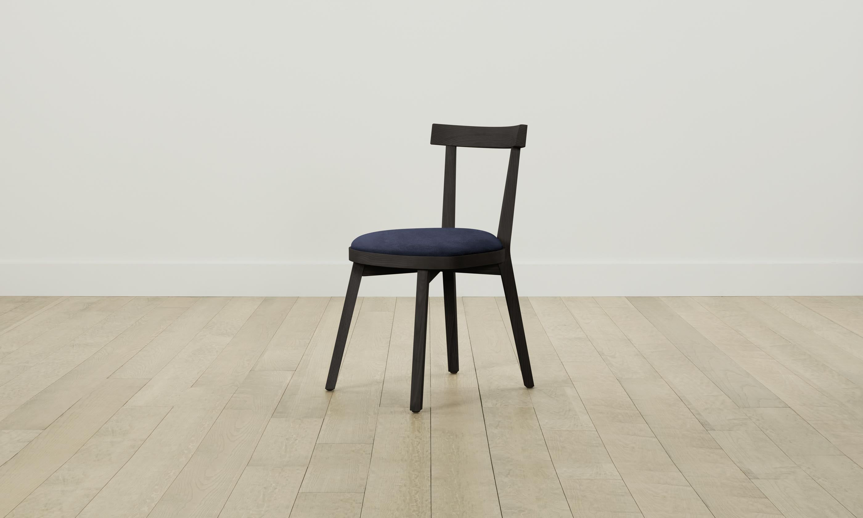 Allen Dining Chair - Performance Velvet Upholstered Seat in Midnight Blue - Perfect for Modern Kitchens, Dining Rooms & Home Offices