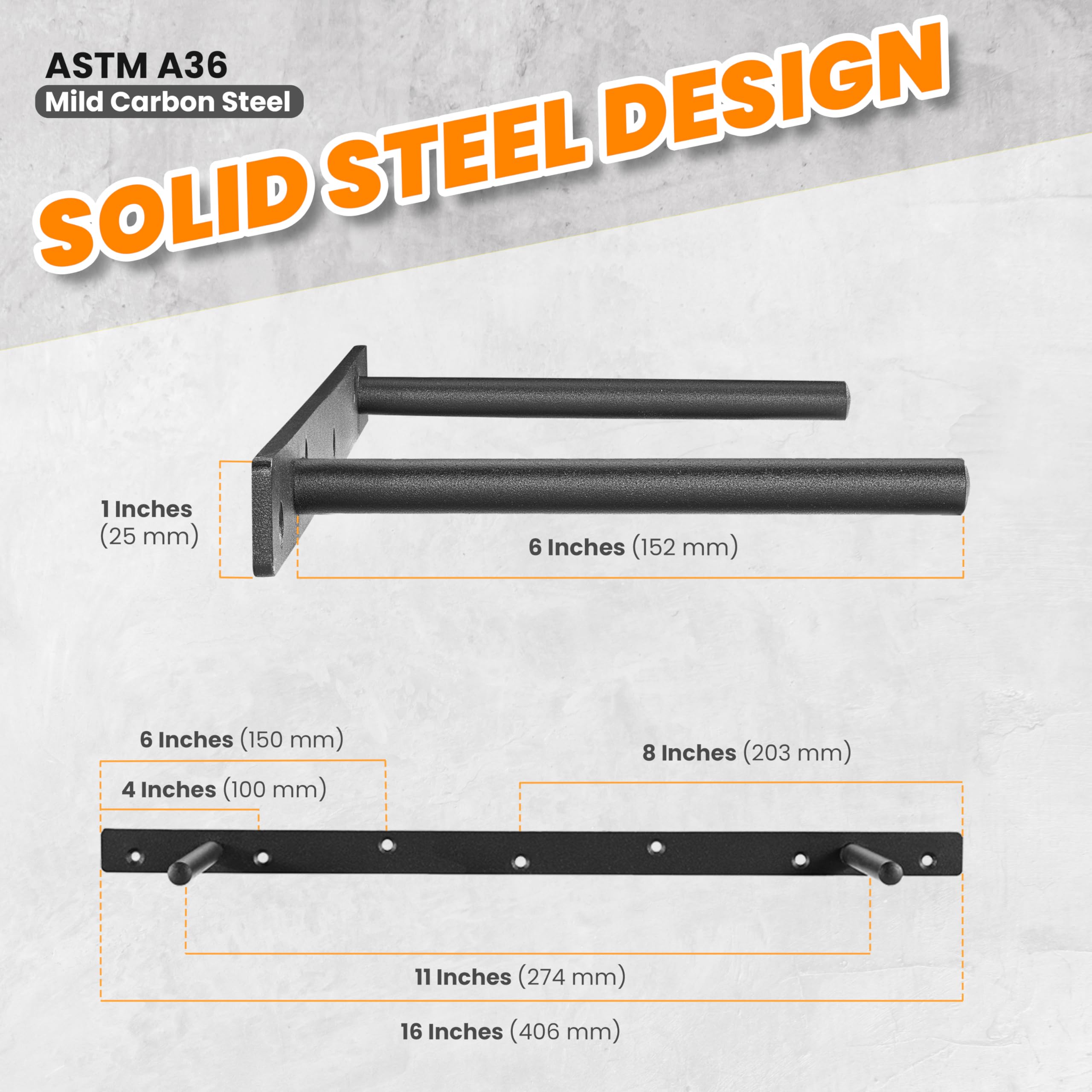 Heavy Duty Floating Shelf Bracket - 16