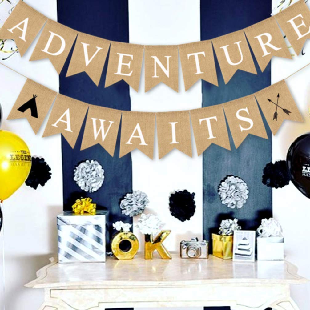 Bon Voyage Banner - Travel Themed Party Decorations for Baby Showers, Weddings & Retirement Parties | Perfect for Going Away Celebrations & Moving Parties