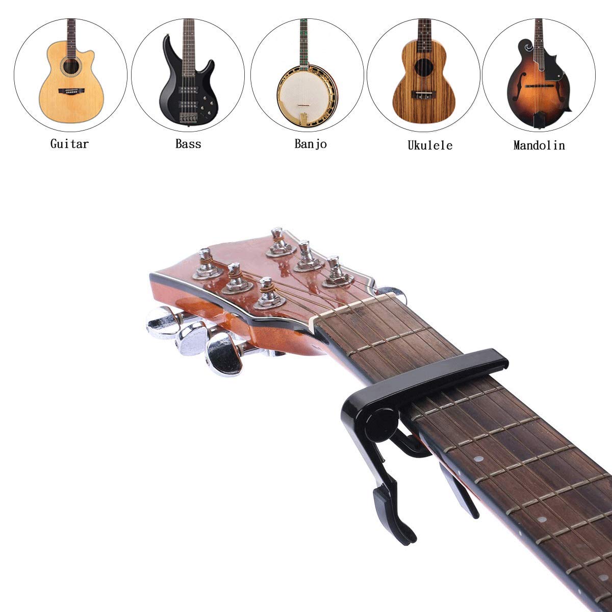 Classical Guitar Strings - 3 Full Sets of Clear Nylon Strings with Guitar Capo, 3-in-1 Restringing Tool & Cleaning Cloth - Perfect for Guitar Maintenance, Replacement & Musical Gift Giving