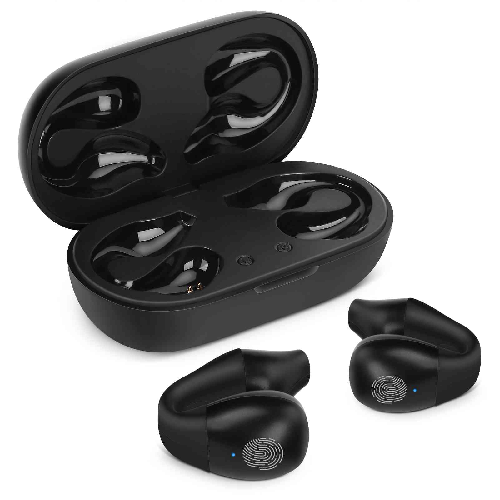 UrbanX UX3 True Wireless Earbuds - Bluetooth 5.0 Headphones with Touch Control, Charging Case & Built-in Mic | Premium Deep Bass Stereo Sound | Compatible with LG Velvet 5G UW & All Bluetooth Devices | Perfect for Gym, Running, Commuting & Work Calls - Black