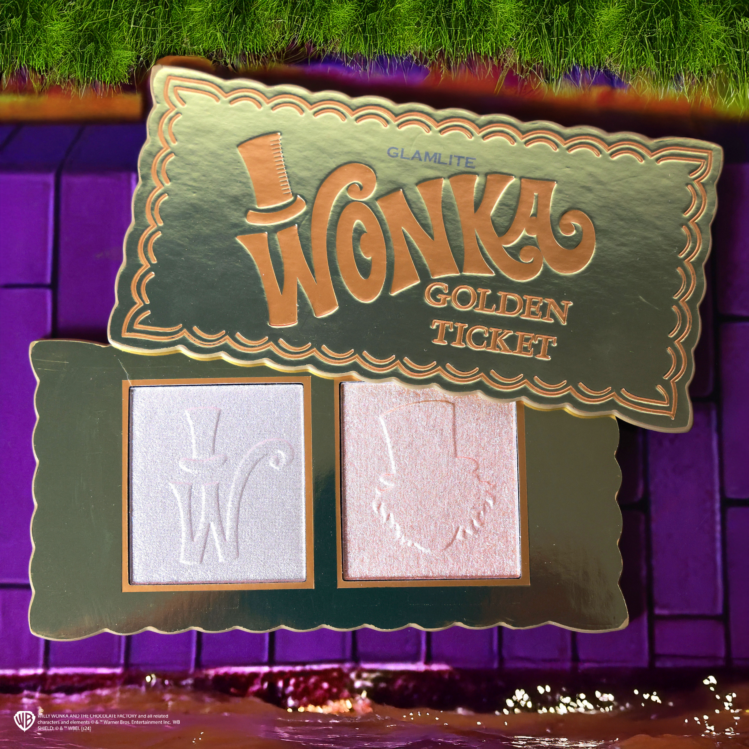 Wonka x Glamlite PR Box Full Collection - Limited Edition Makeup Set for Halloween, Cosplay & Themed Parties | Vegan & Cruelty-Free Beauty Products