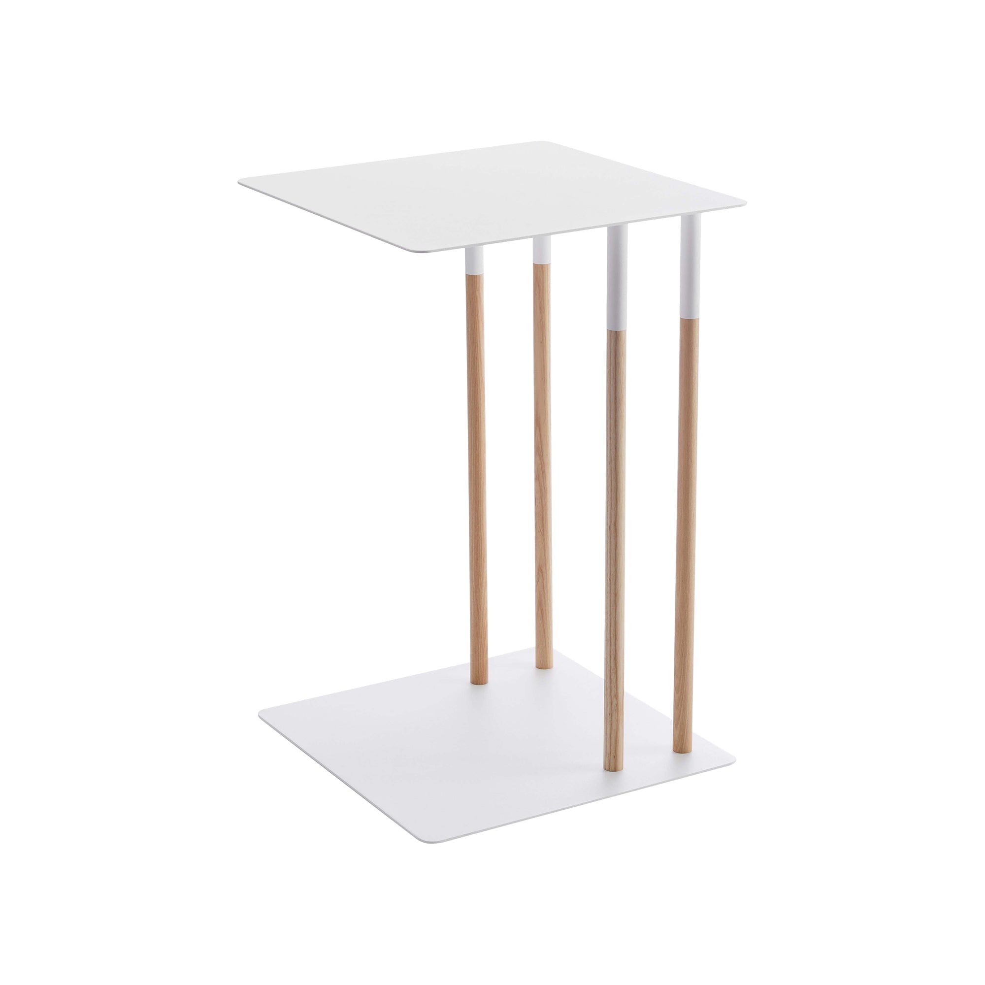 Modern C-Shaped Side Table - 22 Inch Height - Sturdy Steel Frame - Perfect for Living Room, Bedroom, or Office Use