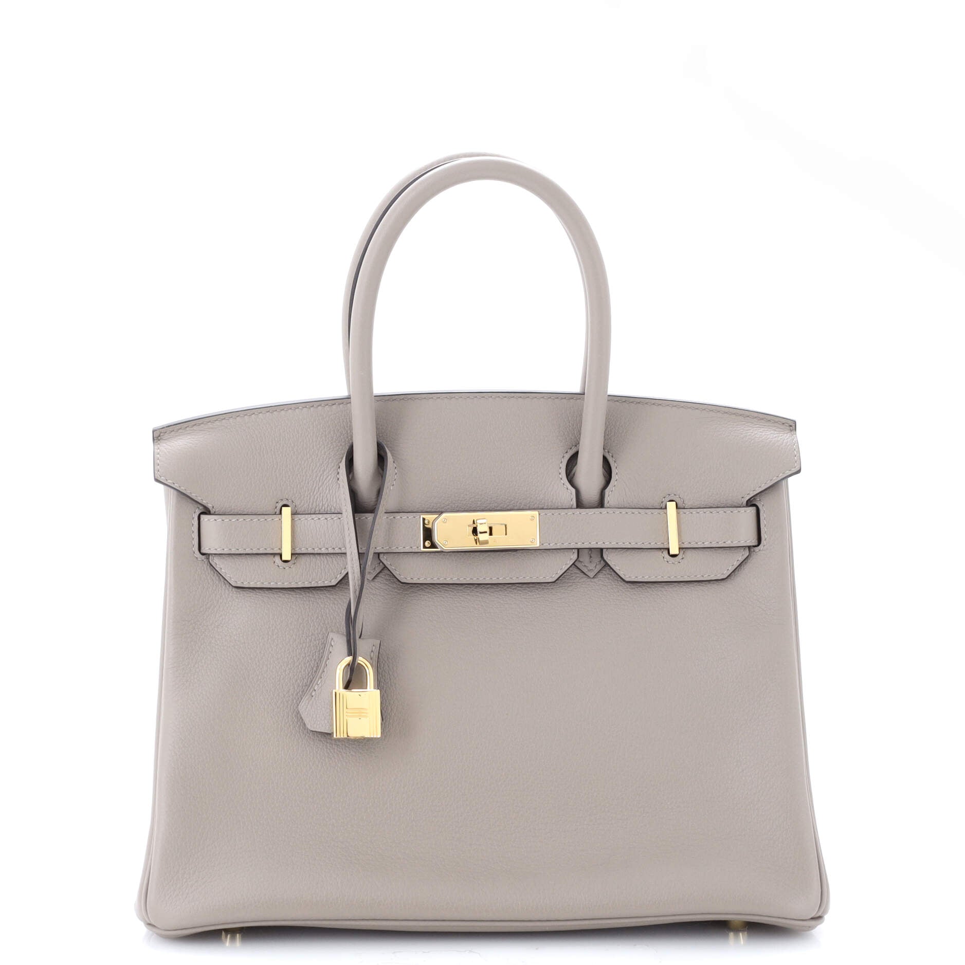 Luxury Birkin 30 Handbag in Grey Novillo Leather with Gold Hardware - Perfect for Women's Fashion, Office & Evening Events