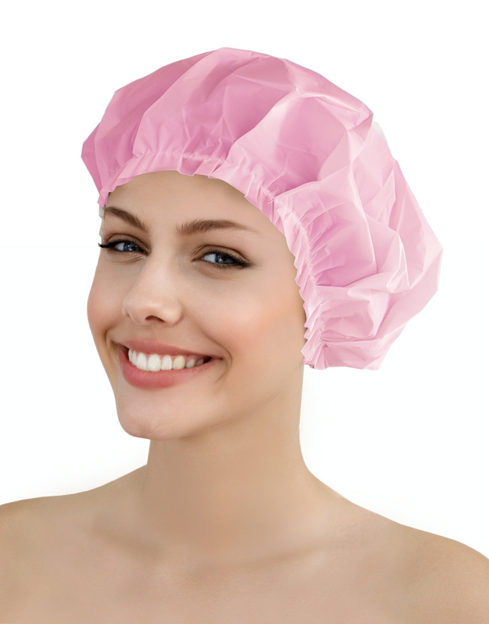 Waterproof Classic Shower Cap - Pack of 10 for Women & Men - Soft Reusable Bath Hair Protector for Swimming, Spa, and Travel