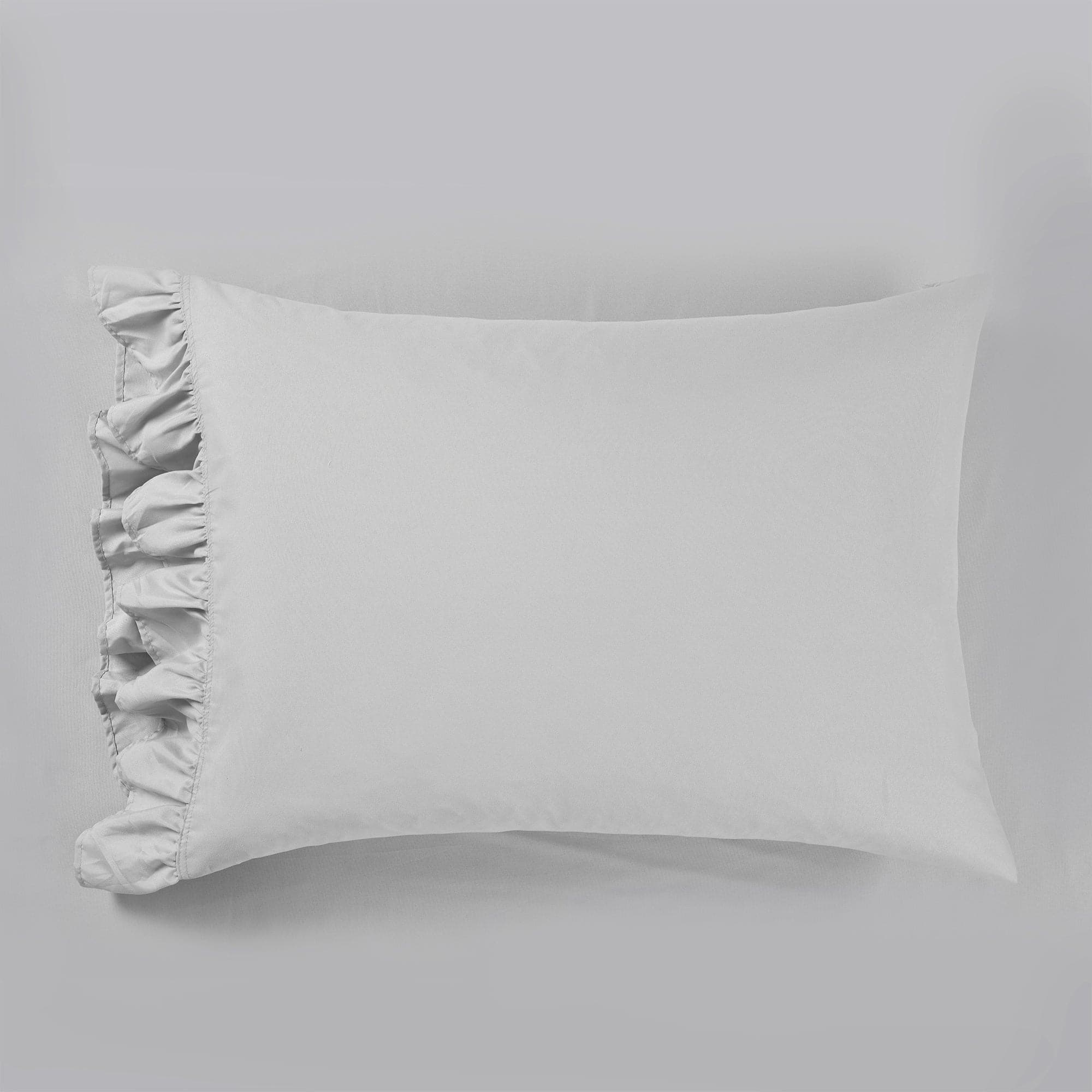 Reyna Ruffle Sheet Set - Queen Size 4-Piece Bedding Set with Floral Lace Trim, Soft Breathable Cotton for Girls & Women - Perfect for Bedroom Decor, Guest Room, and Luxury Hotel Style