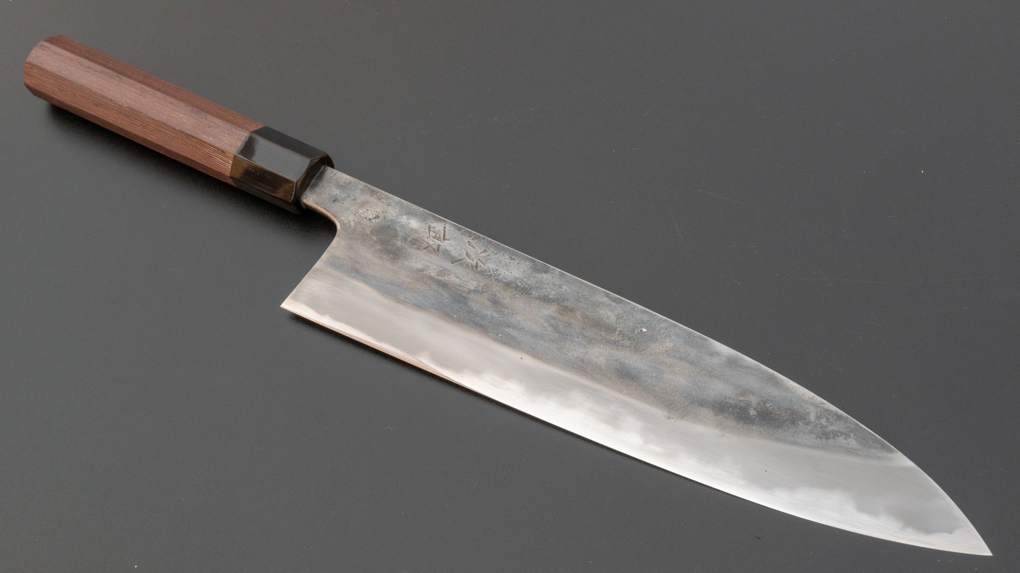 Premium Jiro Tsuchime Wa Gyuto 240mm Japanese Chef Knife with Taihei Tagayasan Handle (#104) - Perfect for Professional Chefs & Home Cooking Enthusiasts