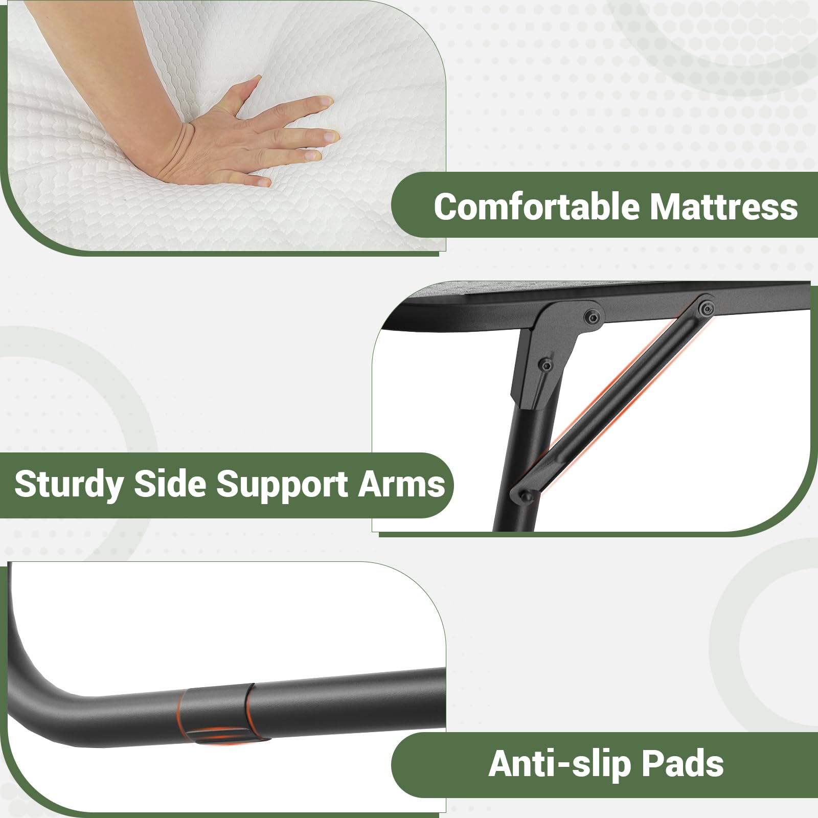 Unikito Twin Folding Bed with 5
