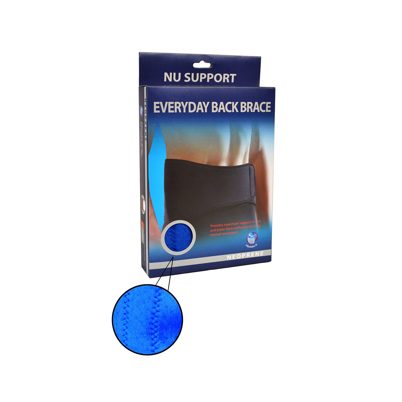 Nufoot Everyday Back Support - Comfortable Posture Corrector for Men & Women - Ideal for Office Work, Driving & Daily Activities