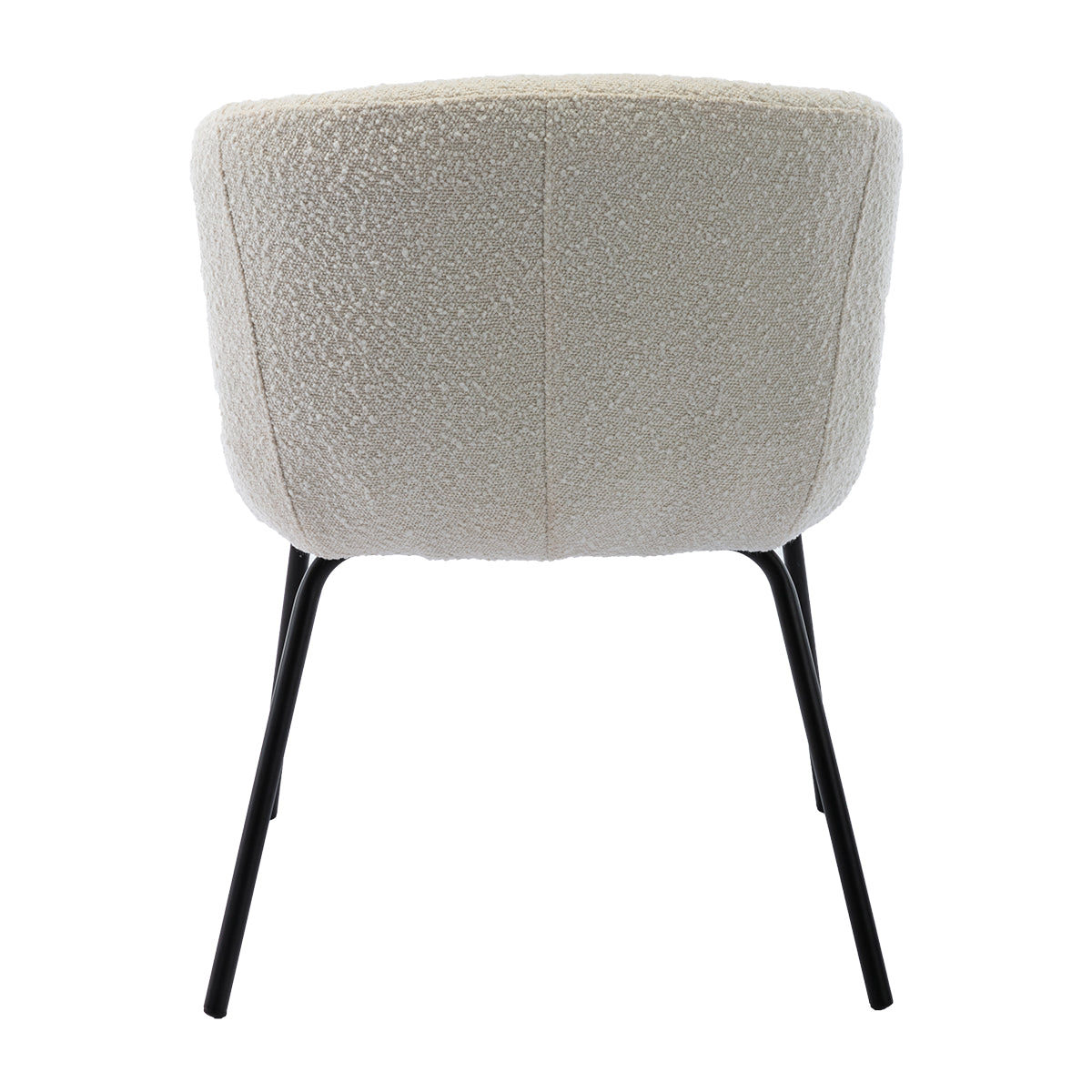 Avalon Boucle Dining Arm Chair - Modern Upholstered Accent Chair for Kitchen, Dining Room, or Office - Comfortable & Stylish Seating Solution