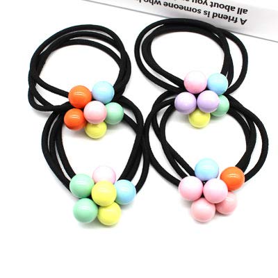 Vintage Women's Hair Accessories Set - Floral Beaded Headbands, Ponytail Holders, Scrunchies & Elastic Bands for Girls (5-Piece Random Color) | Perfect for Weddings, Parties & Everyday Styling