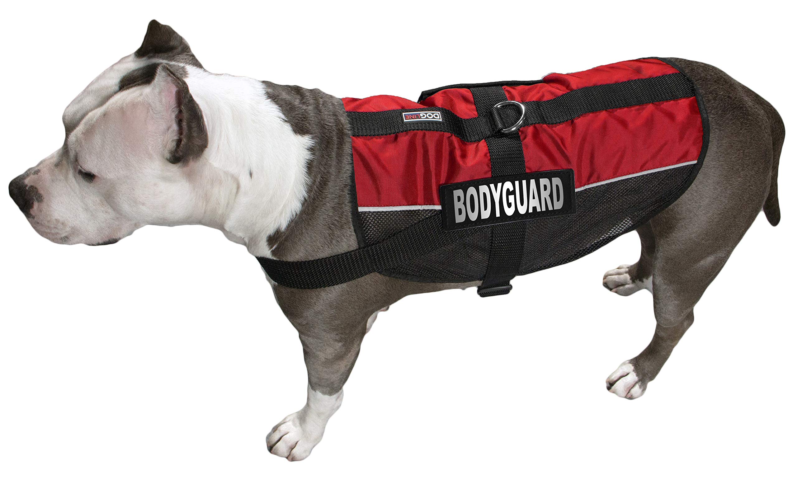 Dogline Bodyguard Removable Velcro Patches - Small/Medium Size for Tactical Vests, Dog Harnesses & Military Gear | Durable Hook and Loop Fasteners for Easy Attachment