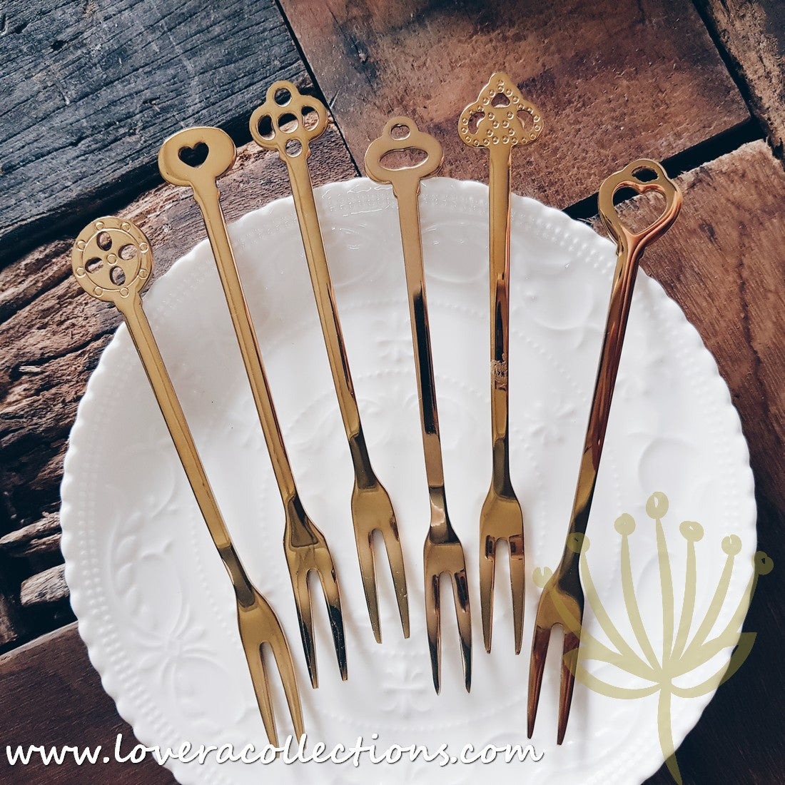 Elsa Stainless Steel SS304 Dessert Forks & Fruit Forks Set - 18/10 Premium Cutlery Collection for Parties, Weddings, Picnics & Home Dining - Dishwasher Safe Silverware (50% Off Limited Time)