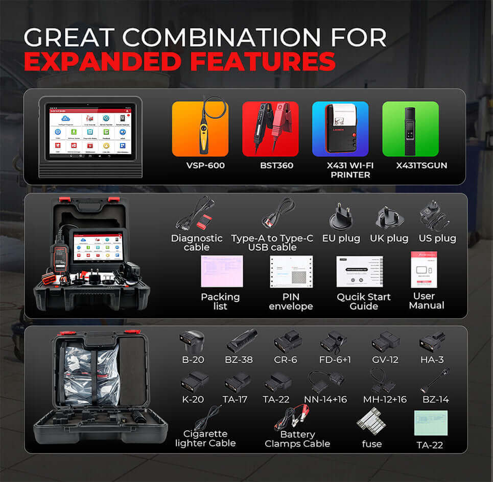 LAUNCH X431 PRO V5.0 2024 OBD2 Scanner - CANFD Diagnostic Scan Tool with ECU Coding, Active Test & 37+ Resets for 2024 Models | FCA SGW AutoAuth, 2 Years Free Updates | Professional Car Diagnostic Tool for Mechanics & DIY Enthusiasts