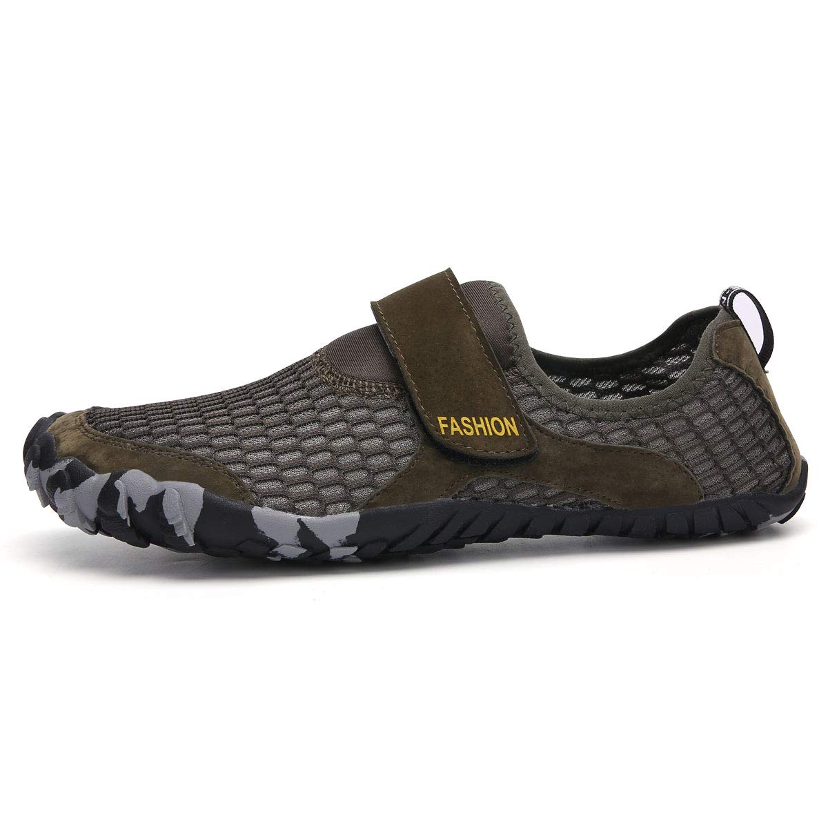 CHICLOVEY Men's Quick Dry Water Shoes - Breathable Mesh Slip On Aqua Sneakers for Swimming, Beach, Pool & Water Sports | Lightweight Athletic Shoes for Men
